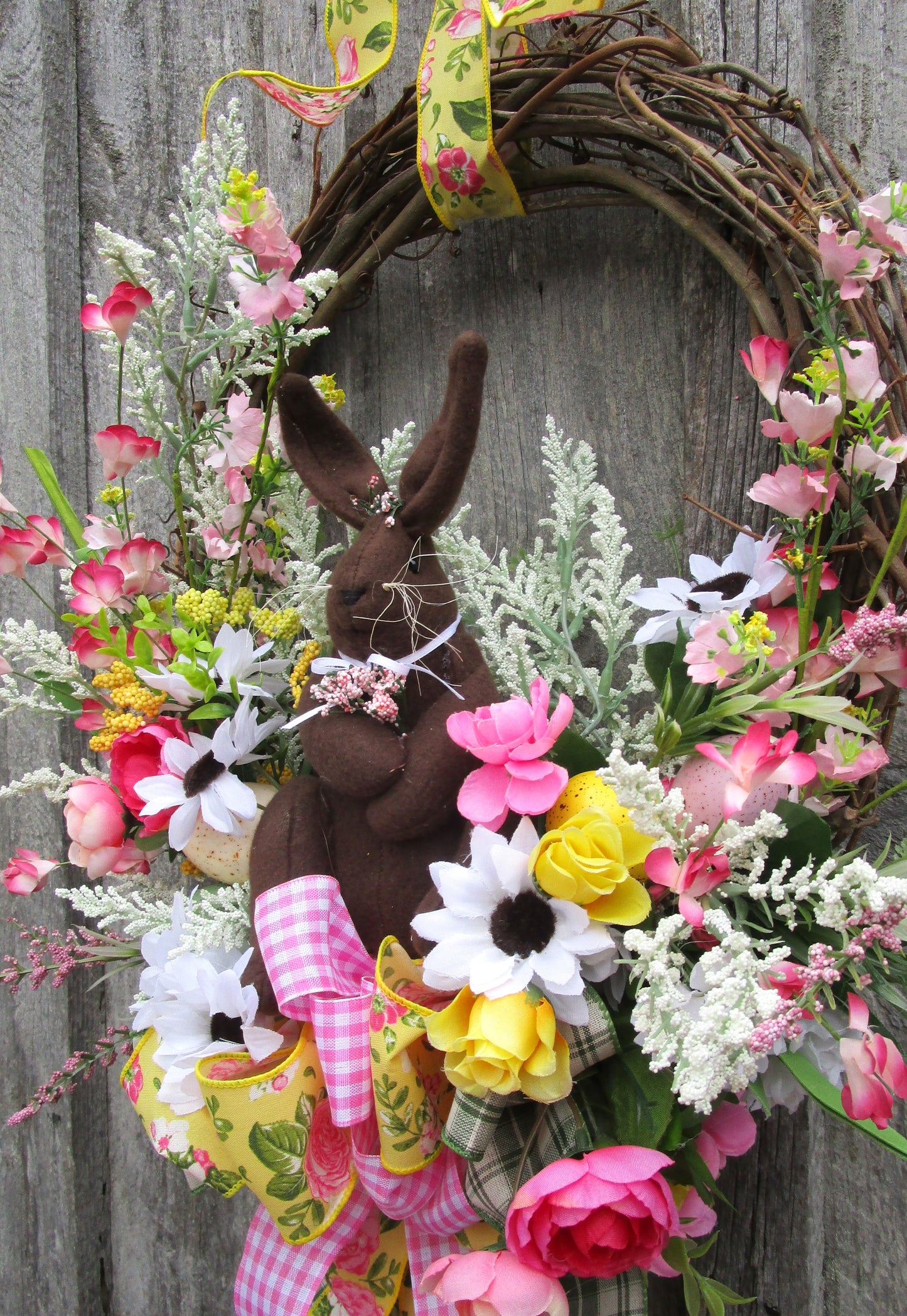 Easter Bunny Garden Wreath