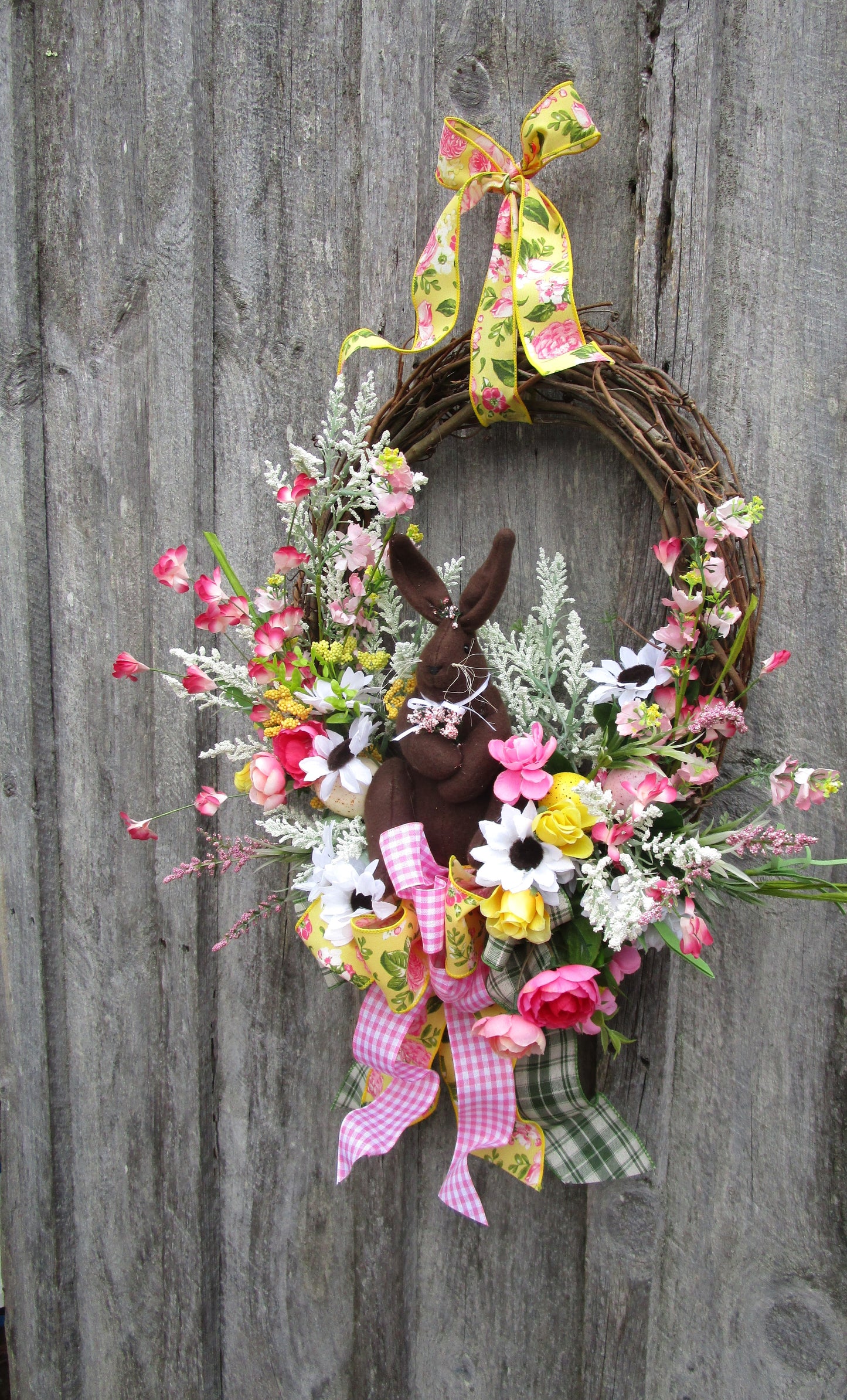 Easter Bunny Garden Wreath
