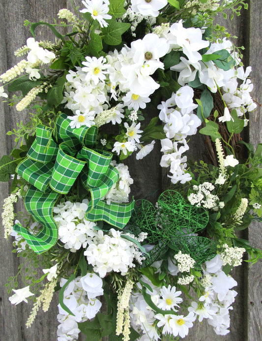 Country Cottage St. Patrick's Day Wreath