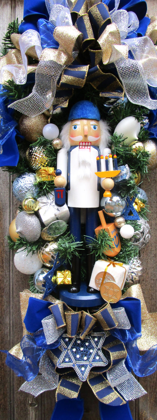 Hanukkah Nutcracker Holiday Swag