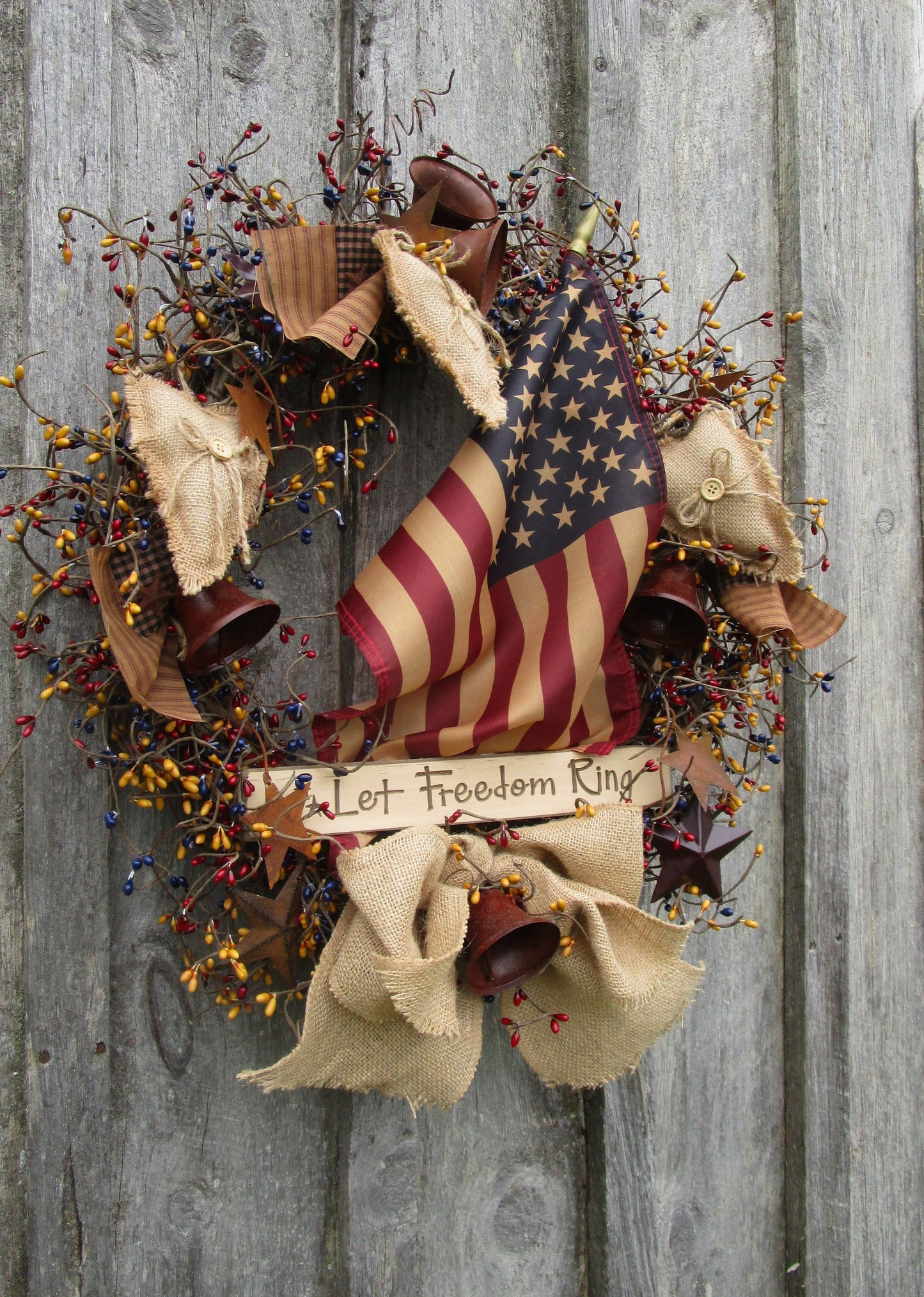 “Let Freedom Ring” Patriotic Wreath
