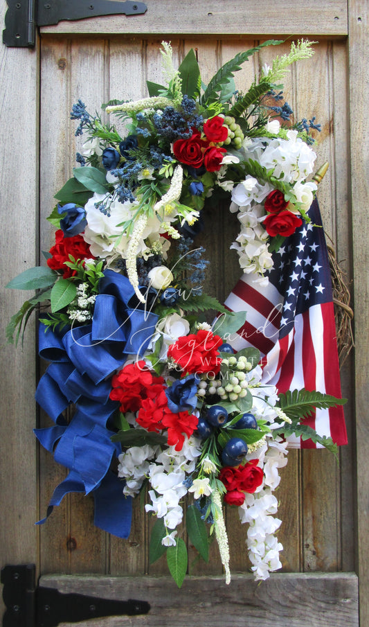 Beacon Hill Patriotic Wreath