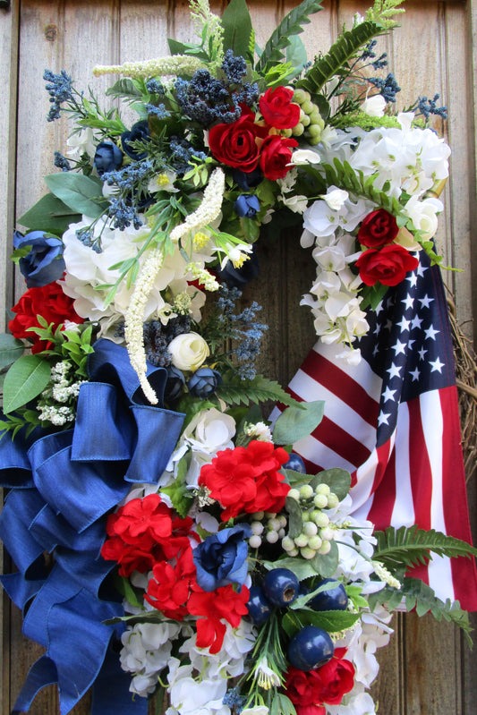 Beacon Hill Patriotic Wreath