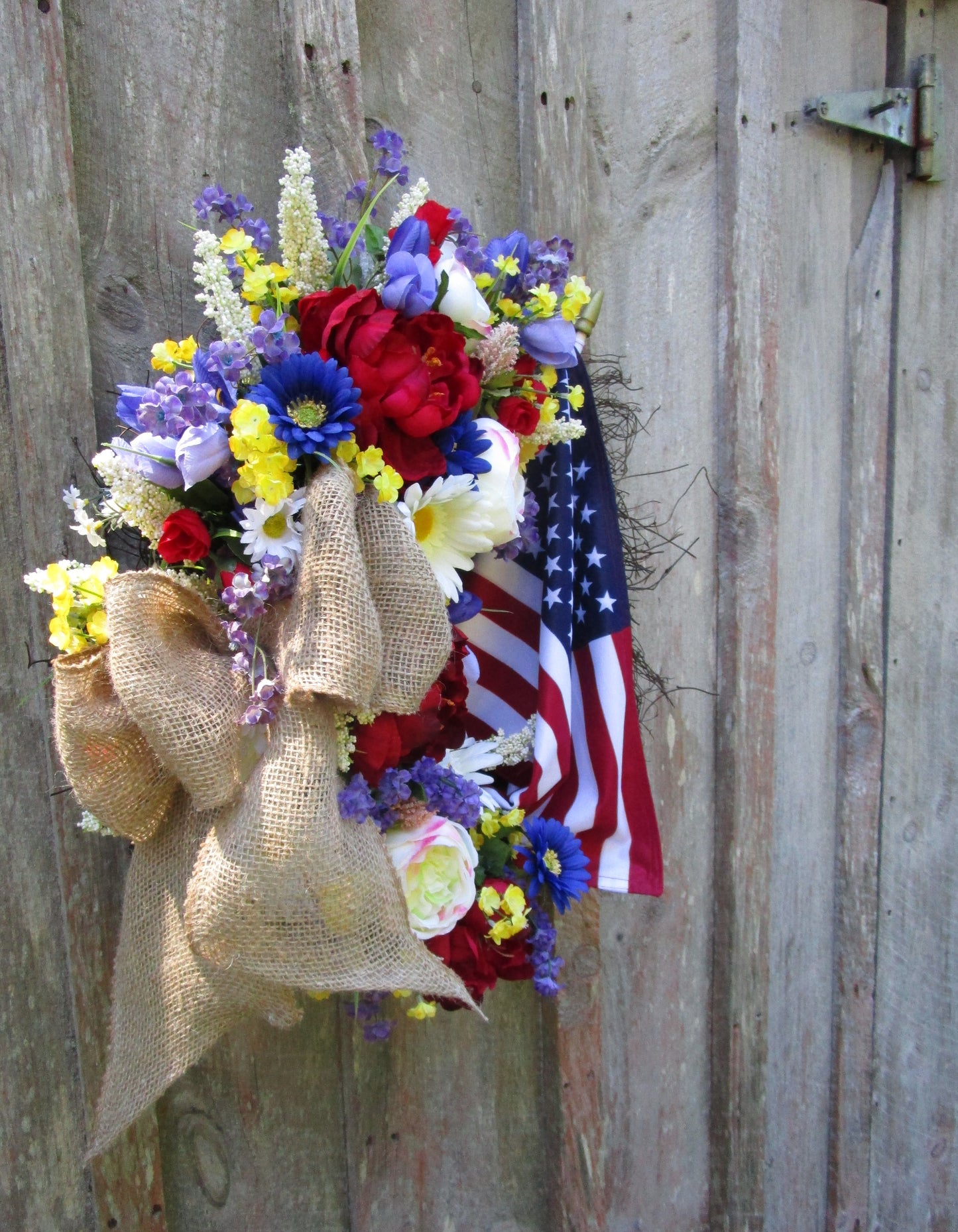 Rose Garden Patriotic Wreath