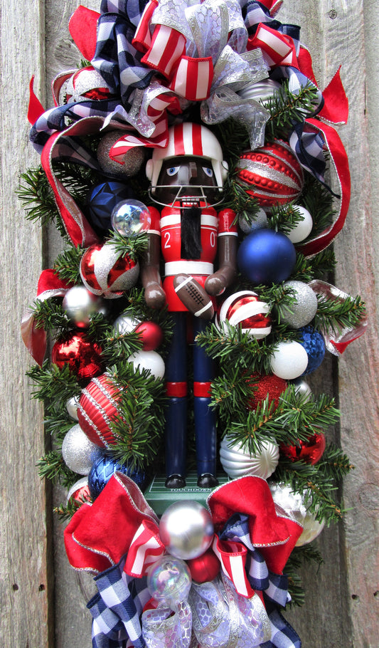 Football Player Nutcracker Swag