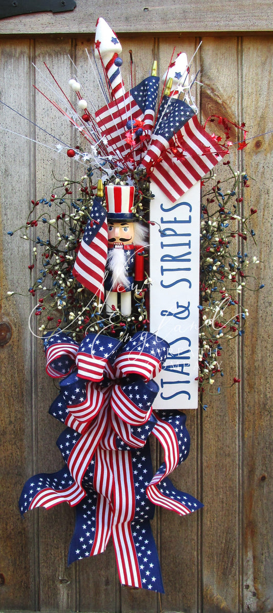 Stars and Stripes Nutcracker Swag