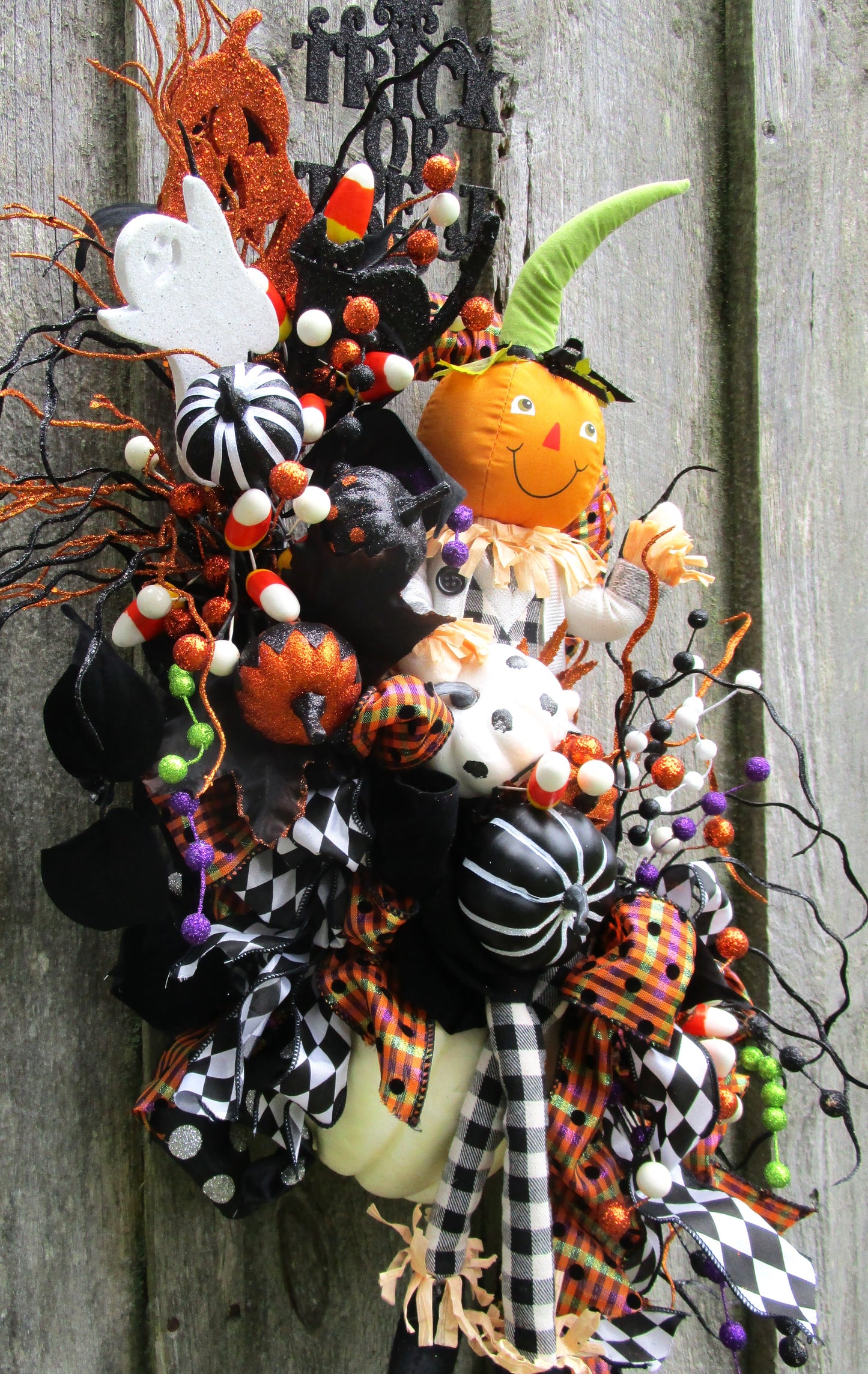 "Little Pumpkin Boy" Halloween Wreath