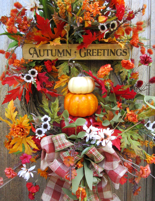 Autumn Greetings Wreath