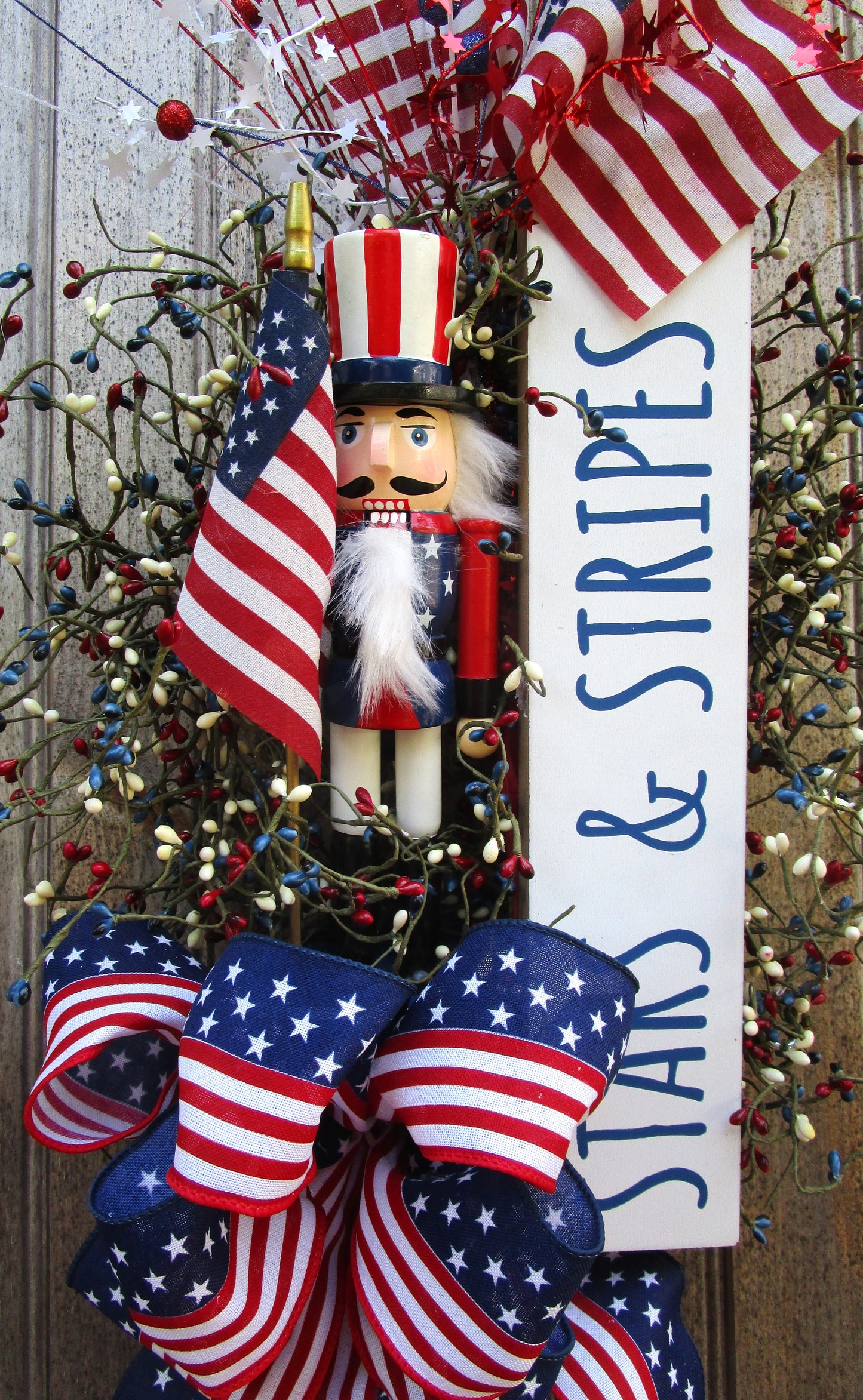 Stars and Stripes Nutcracker Swag