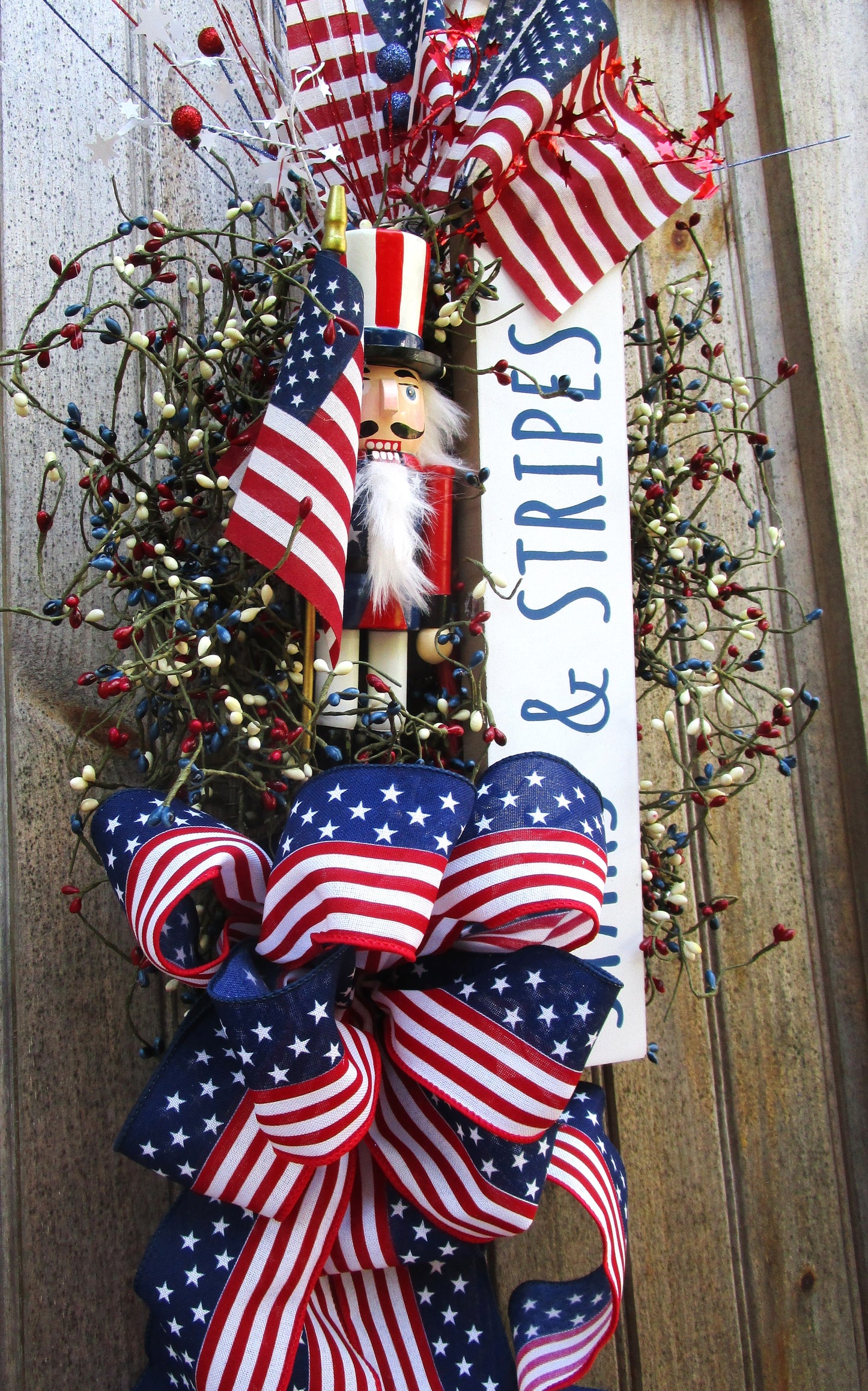 Stars and Stripes Nutcracker Swag