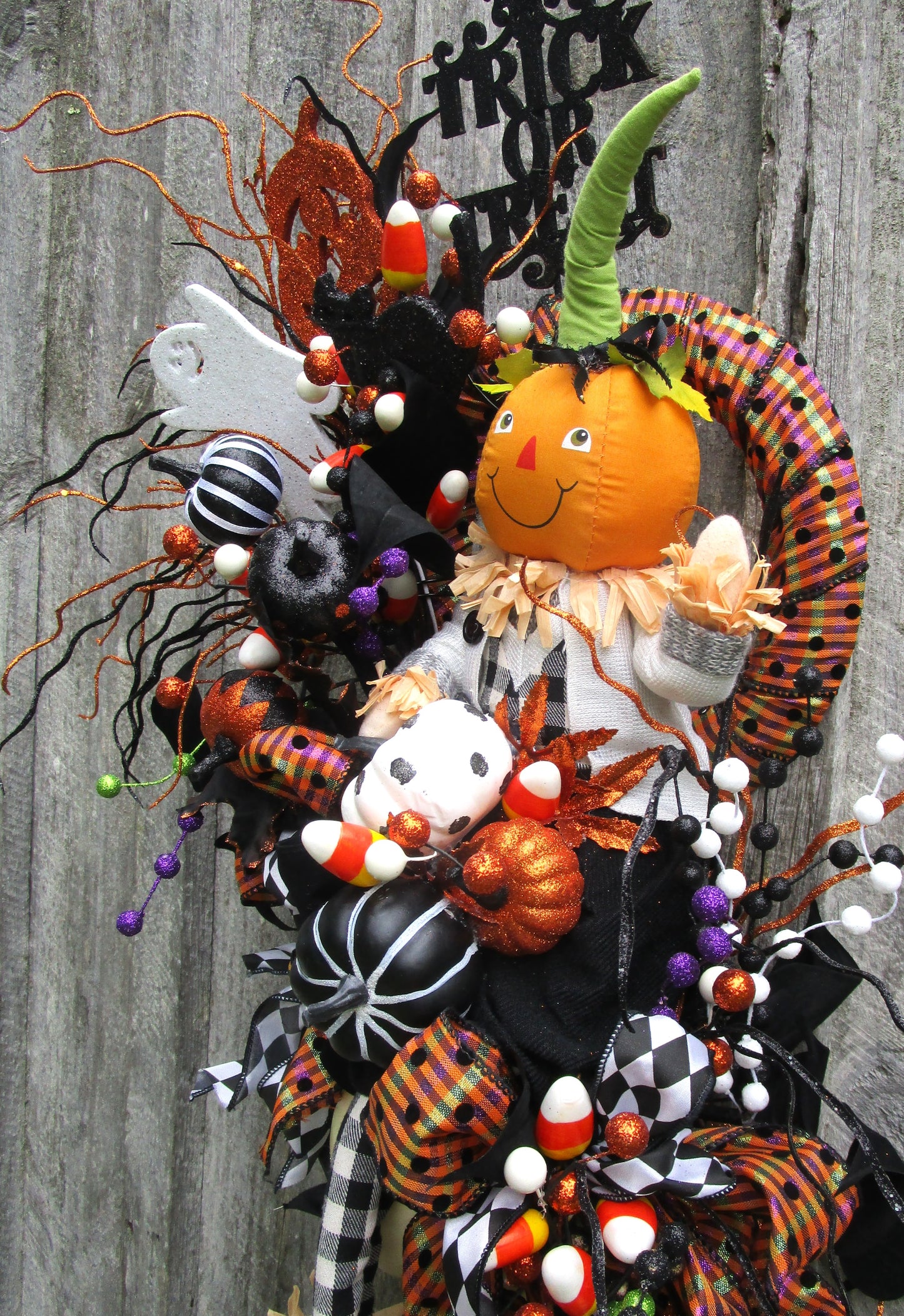 "Little Pumpkin Boy" Halloween Wreath