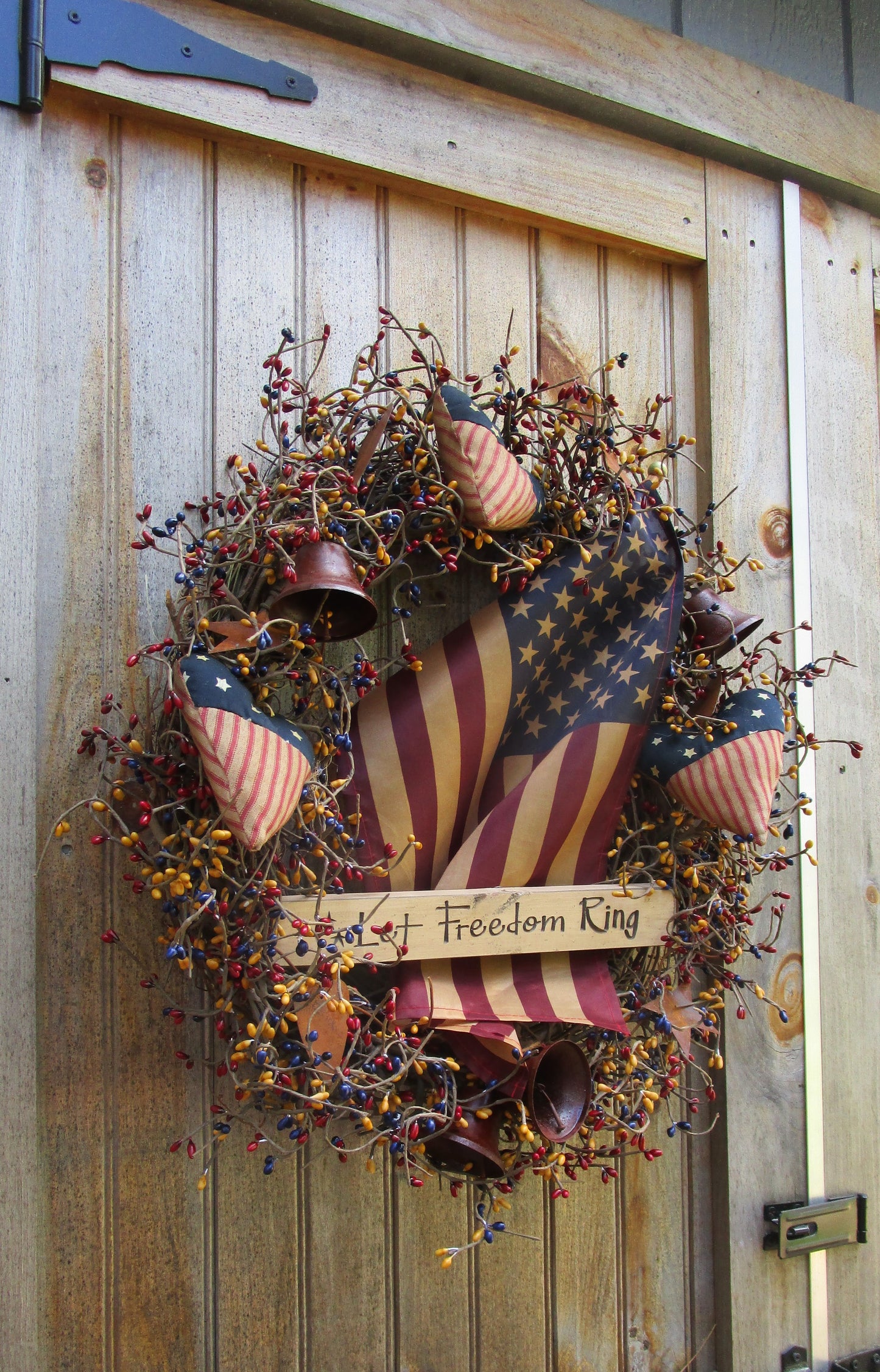 Patriotic Liberty Bell Wreath