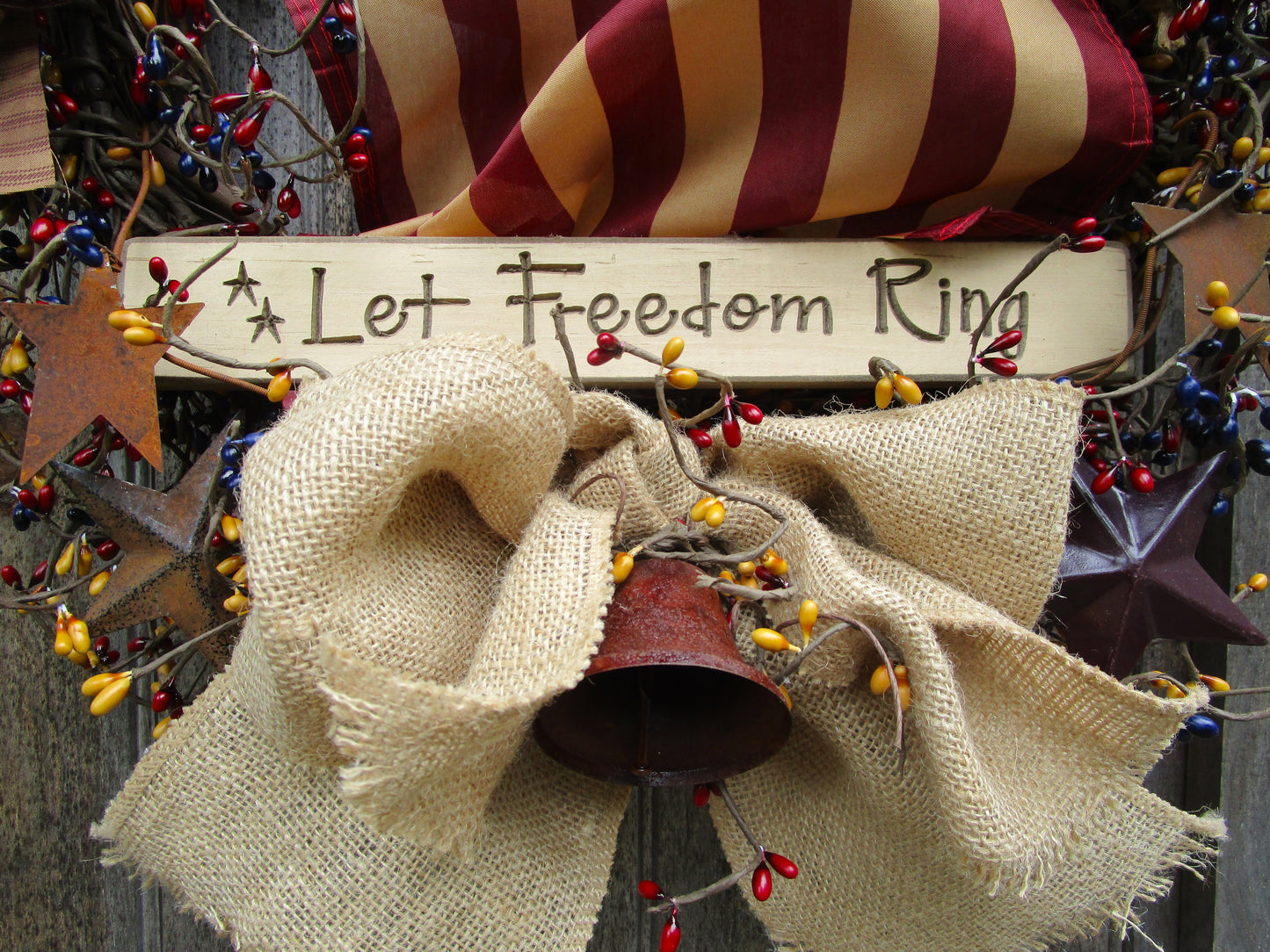 “Let Freedom Ring” Patriotic Wreath