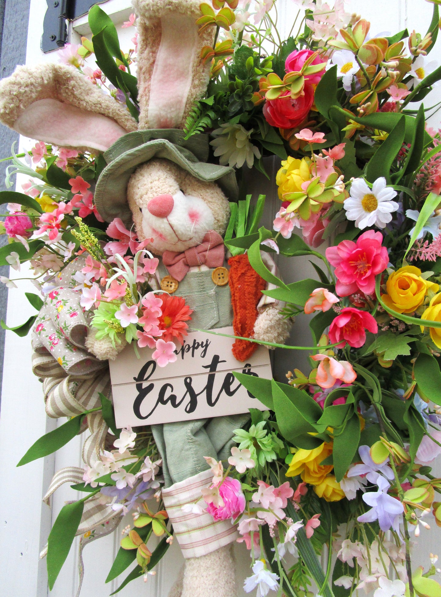 Meadow Garden Bunny Wreath