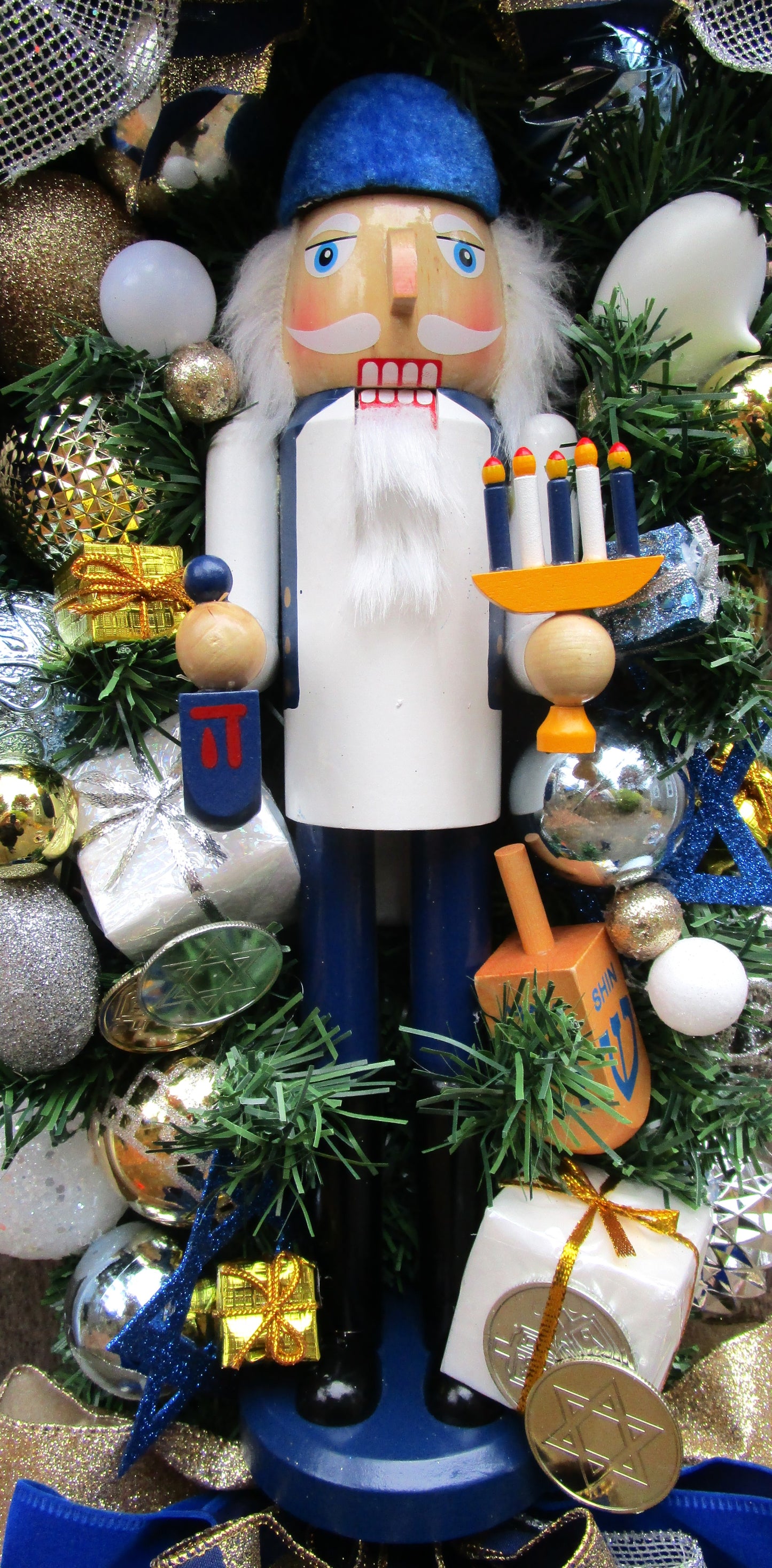 Hanukkah Nutcracker Holiday Swag