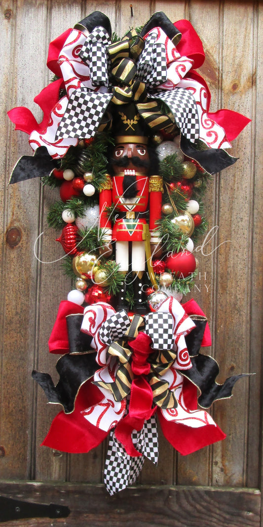 Royal Holiday Nutcracker Swag