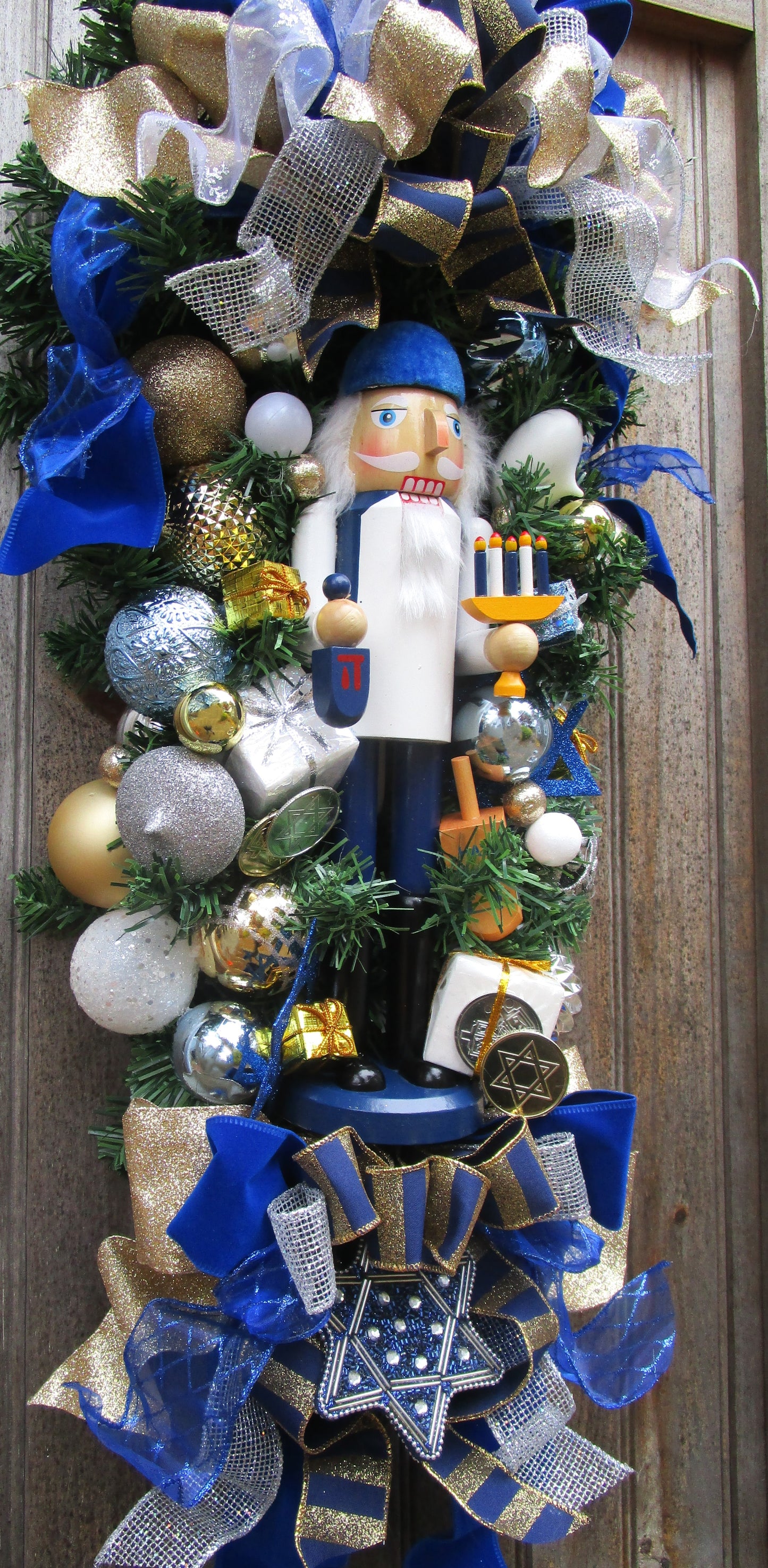 Hanukkah Nutcracker Holiday Swag