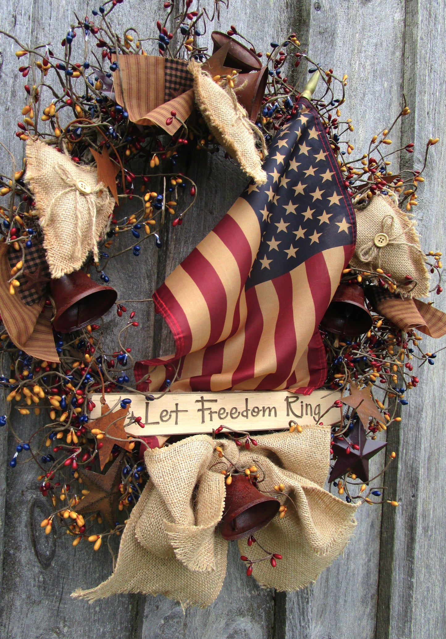 “Let Freedom Ring” Patriotic Wreath