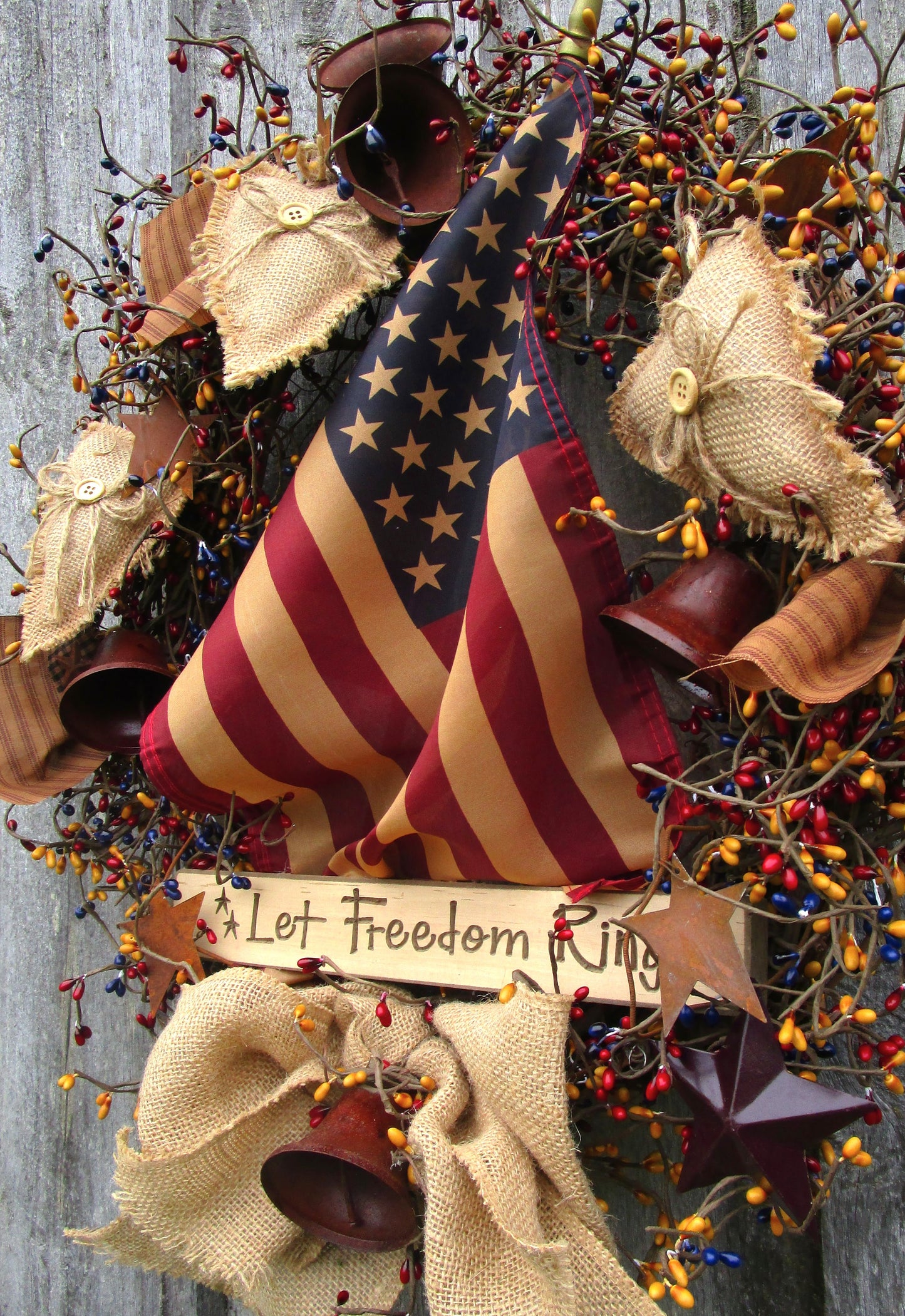 “Let Freedom Ring” Patriotic Wreath