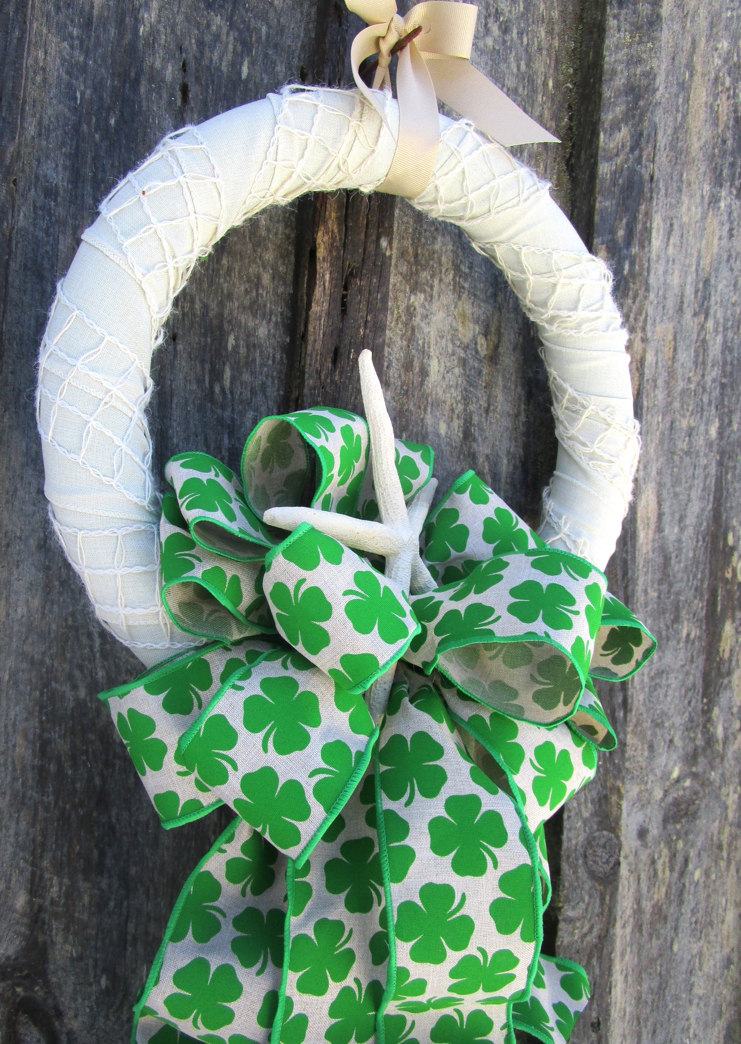 Beach Cottage Clover Wreath