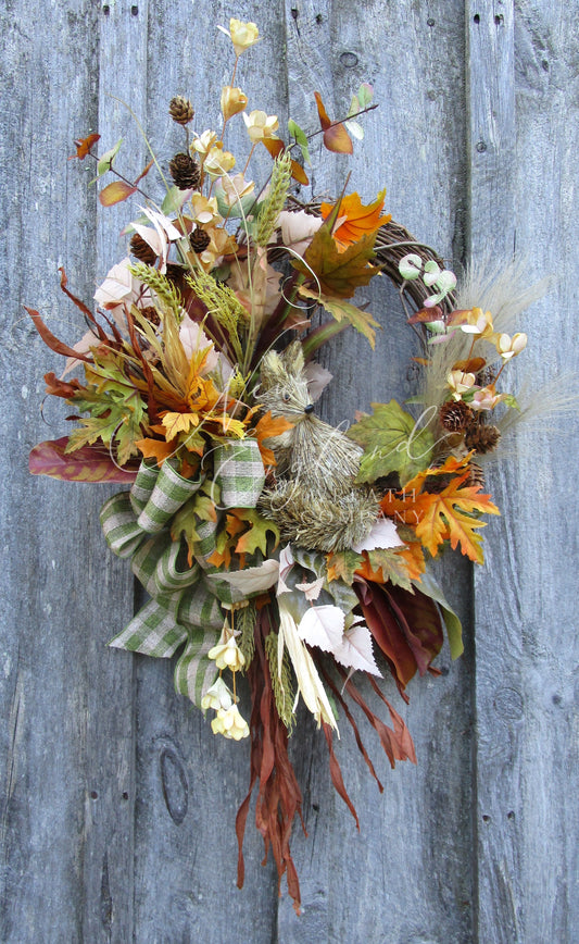 Autumn Woodland Fox Wreath