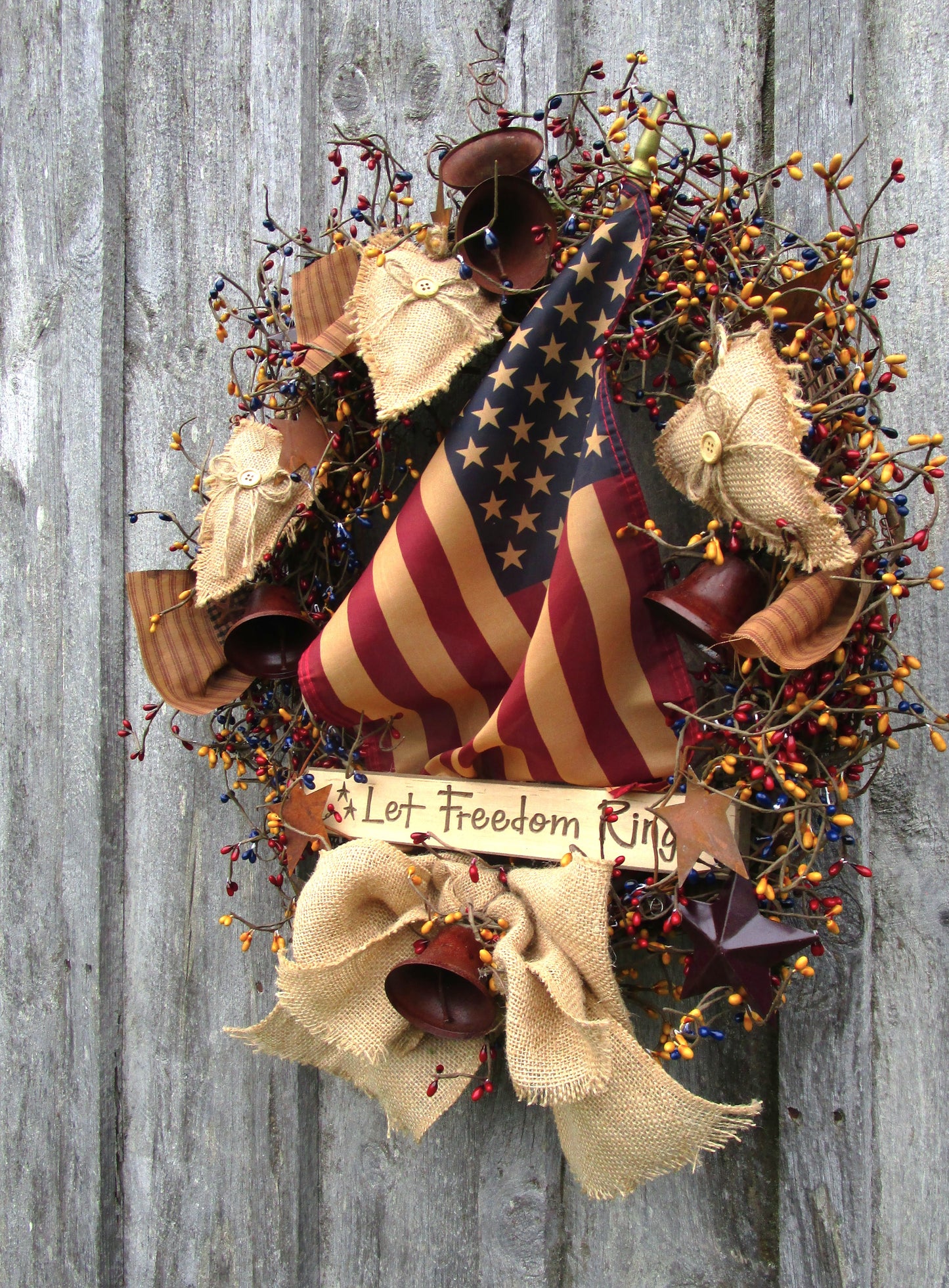 “Let Freedom Ring” Patriotic Wreath