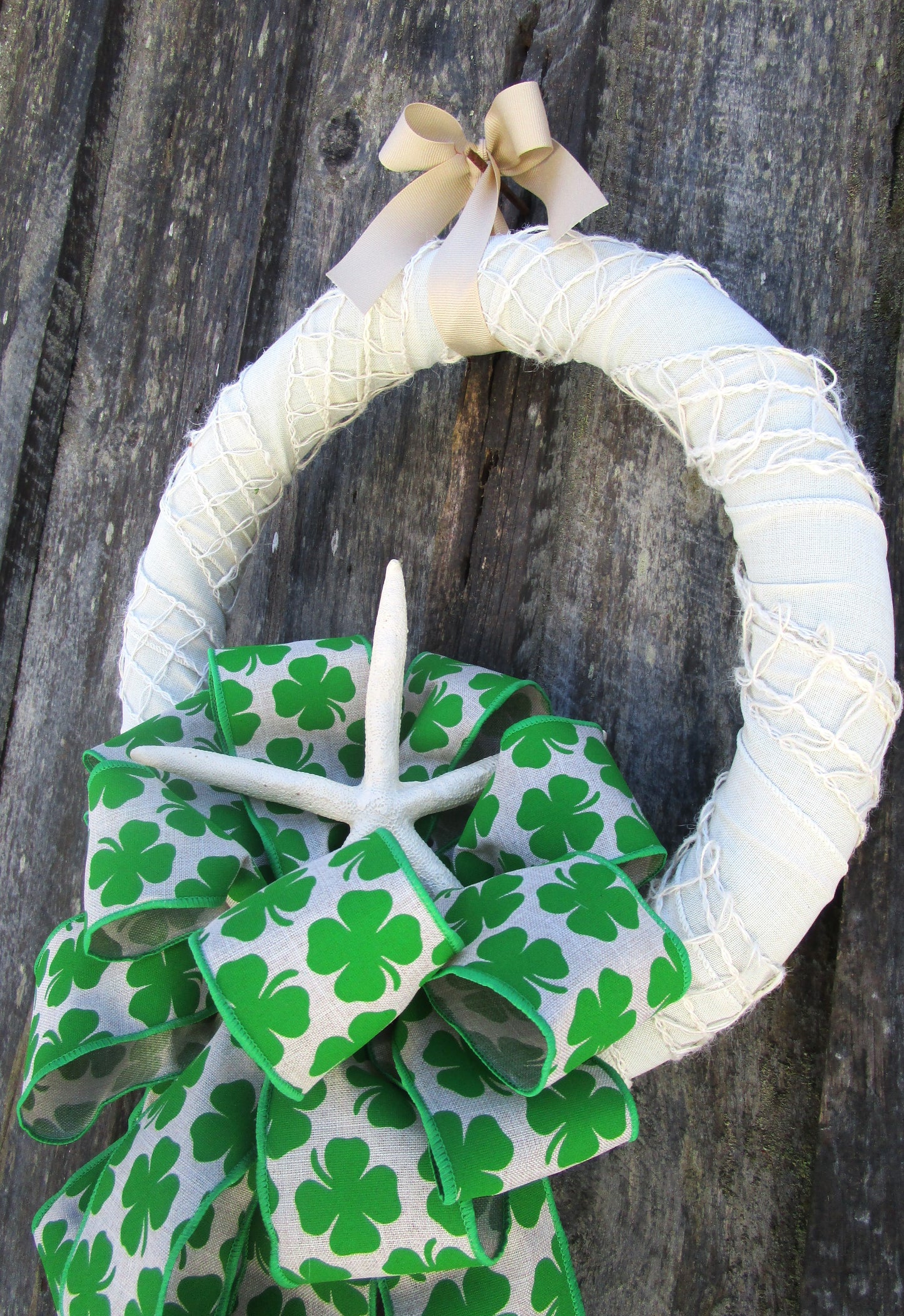 Beach Cottage Clover Wreath