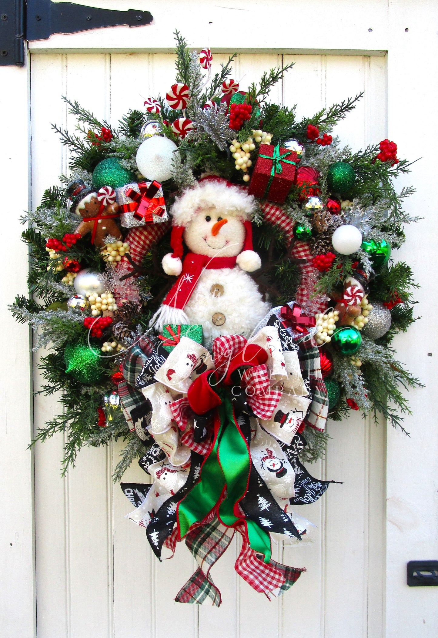 Holiday Traditions Snowman Wreath