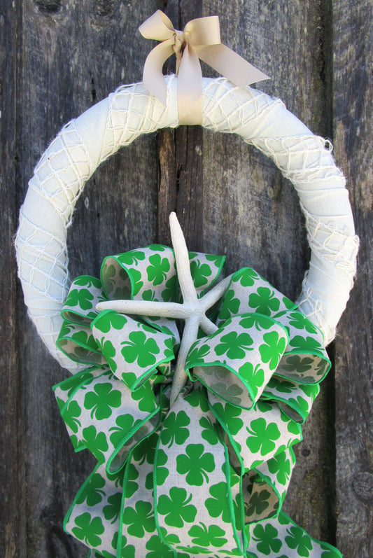 Beach Cottage Clover Wreath