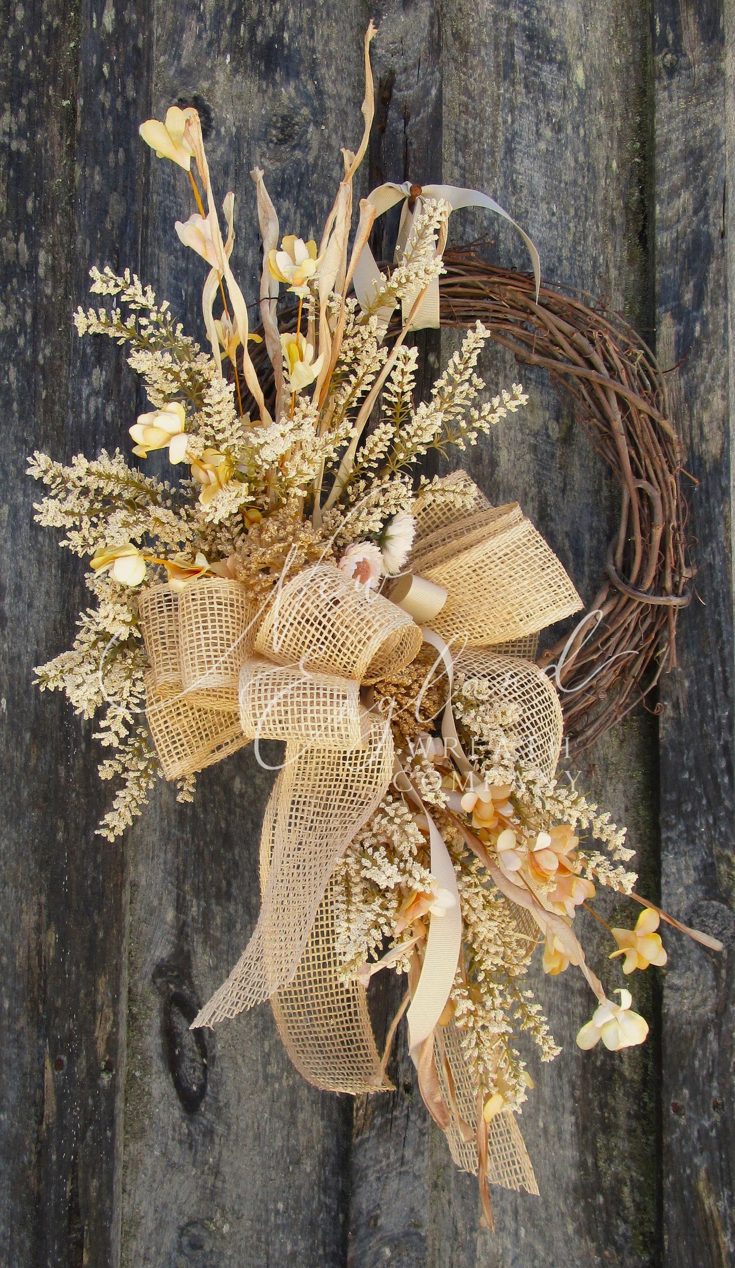 English Countryside Cottage Wreath