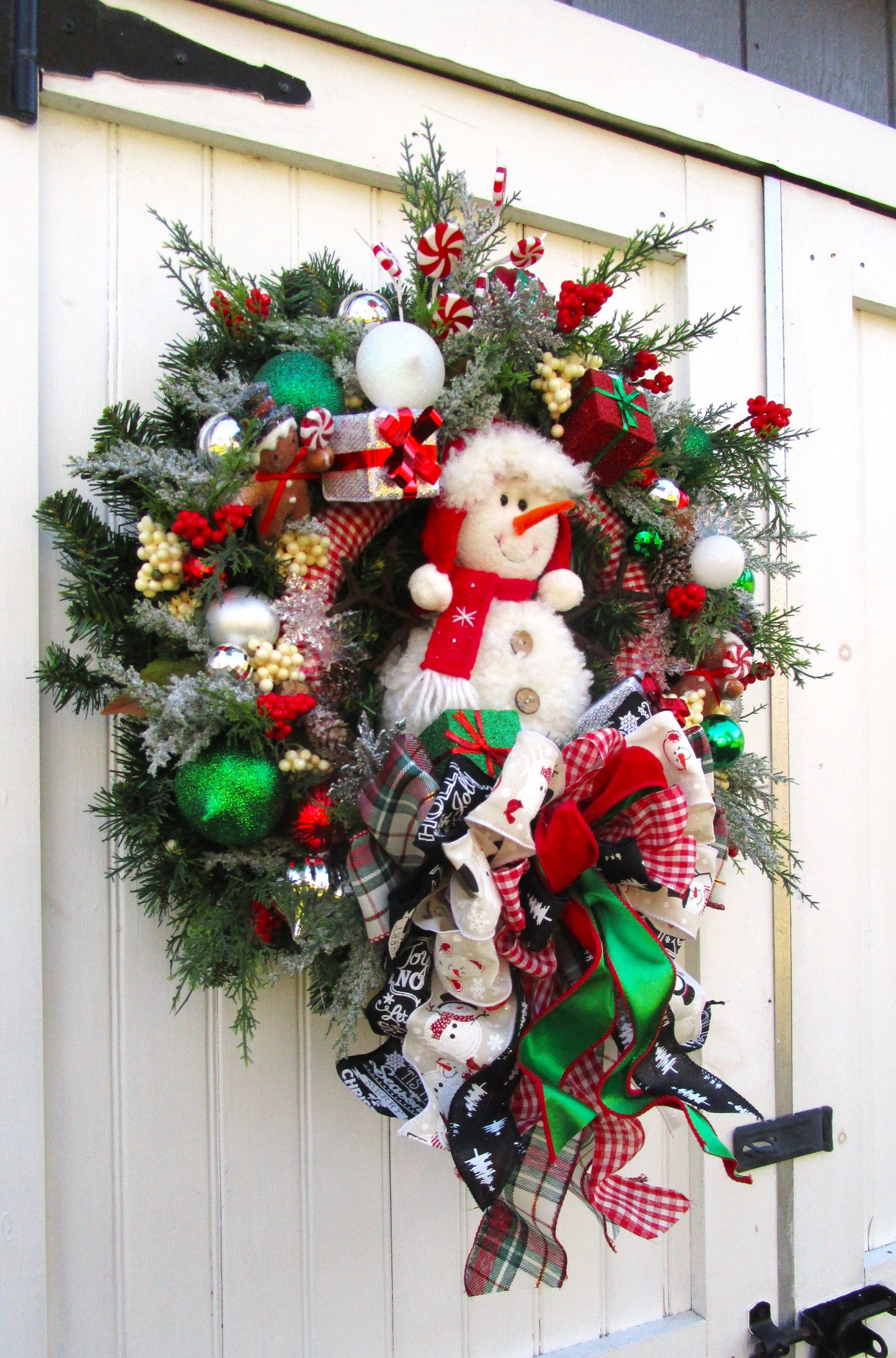 Holiday Traditions Snowman Wreath