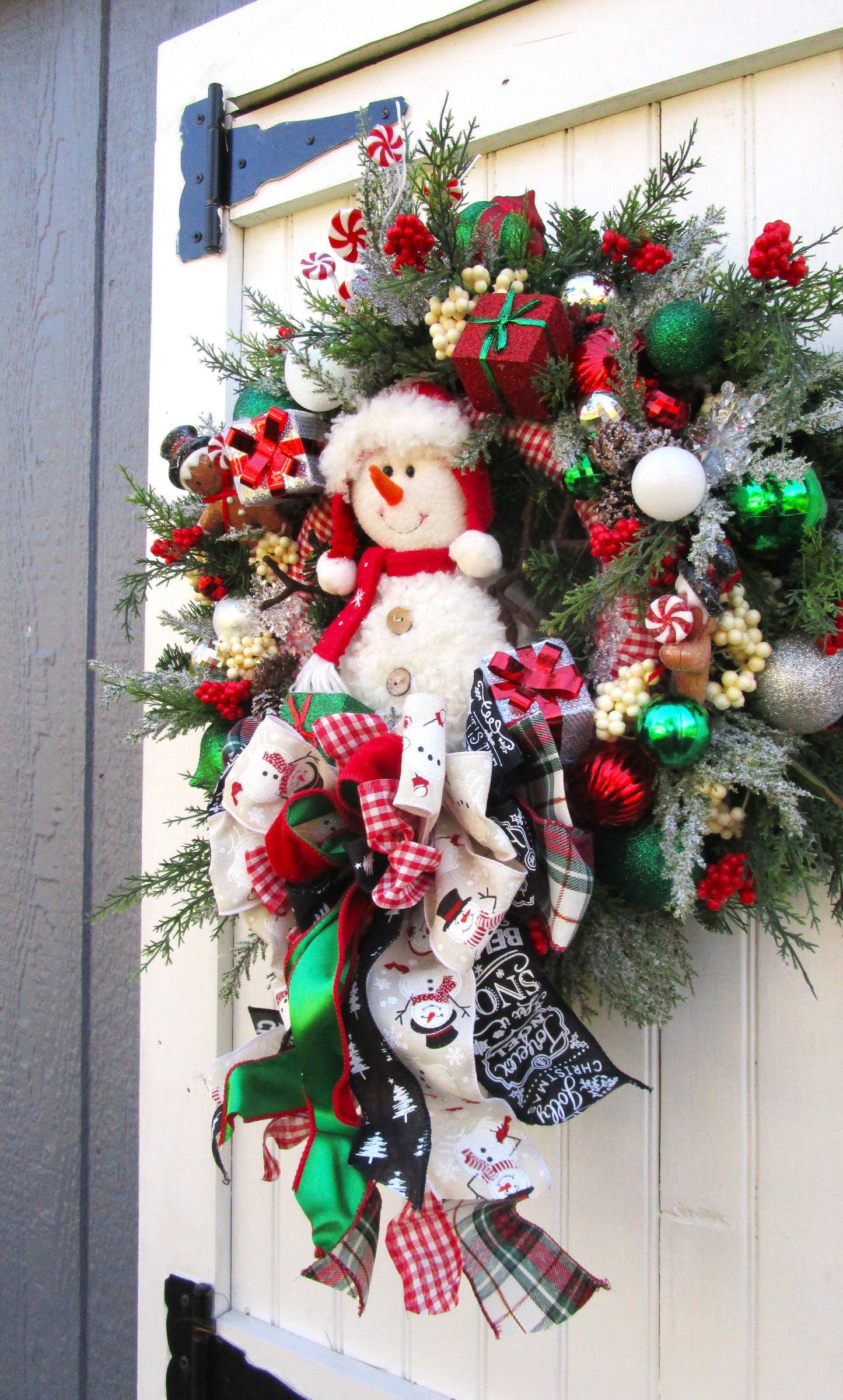 Holiday Traditions Snowman Wreath