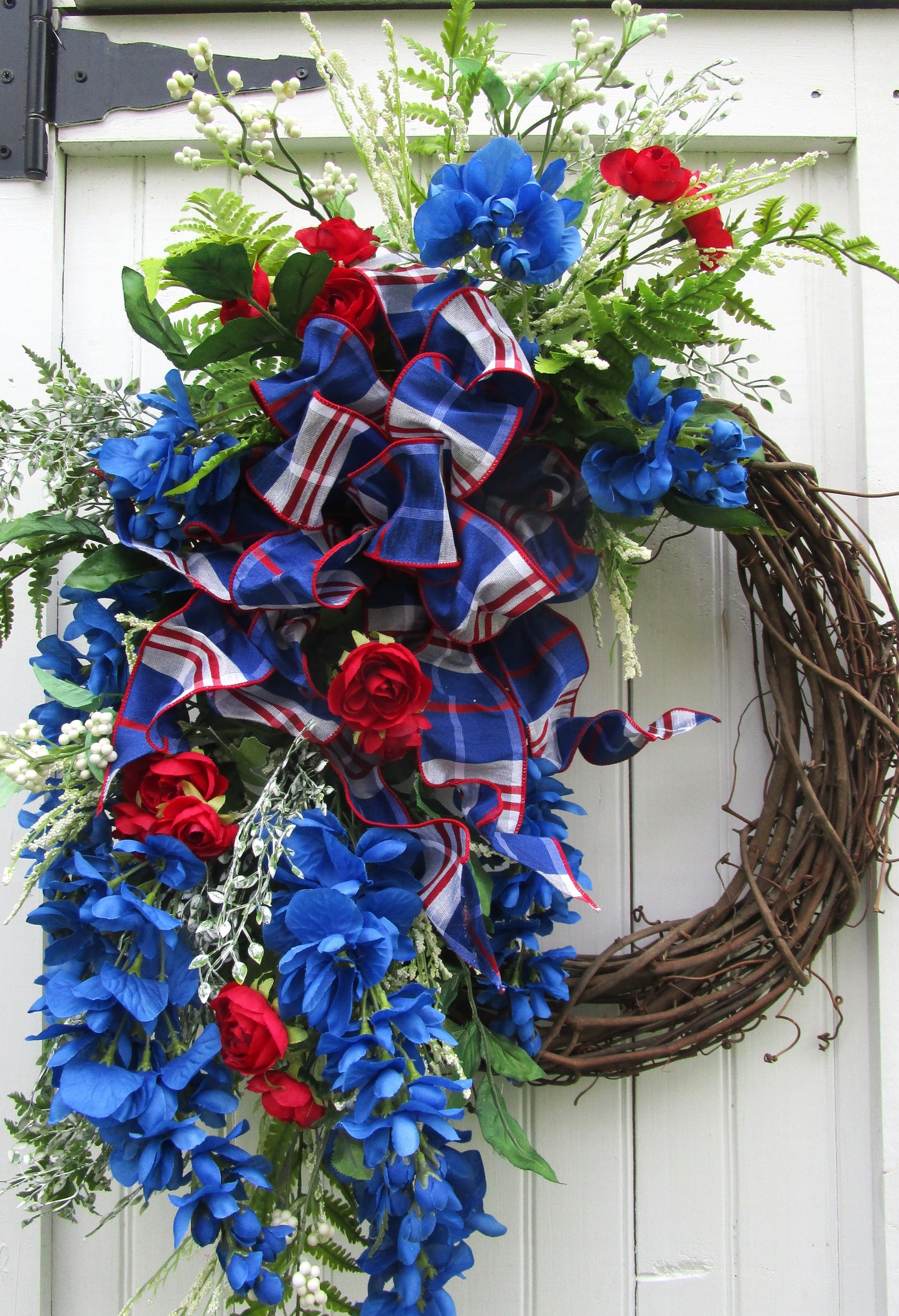 Patriotic Summer Garden Wreath