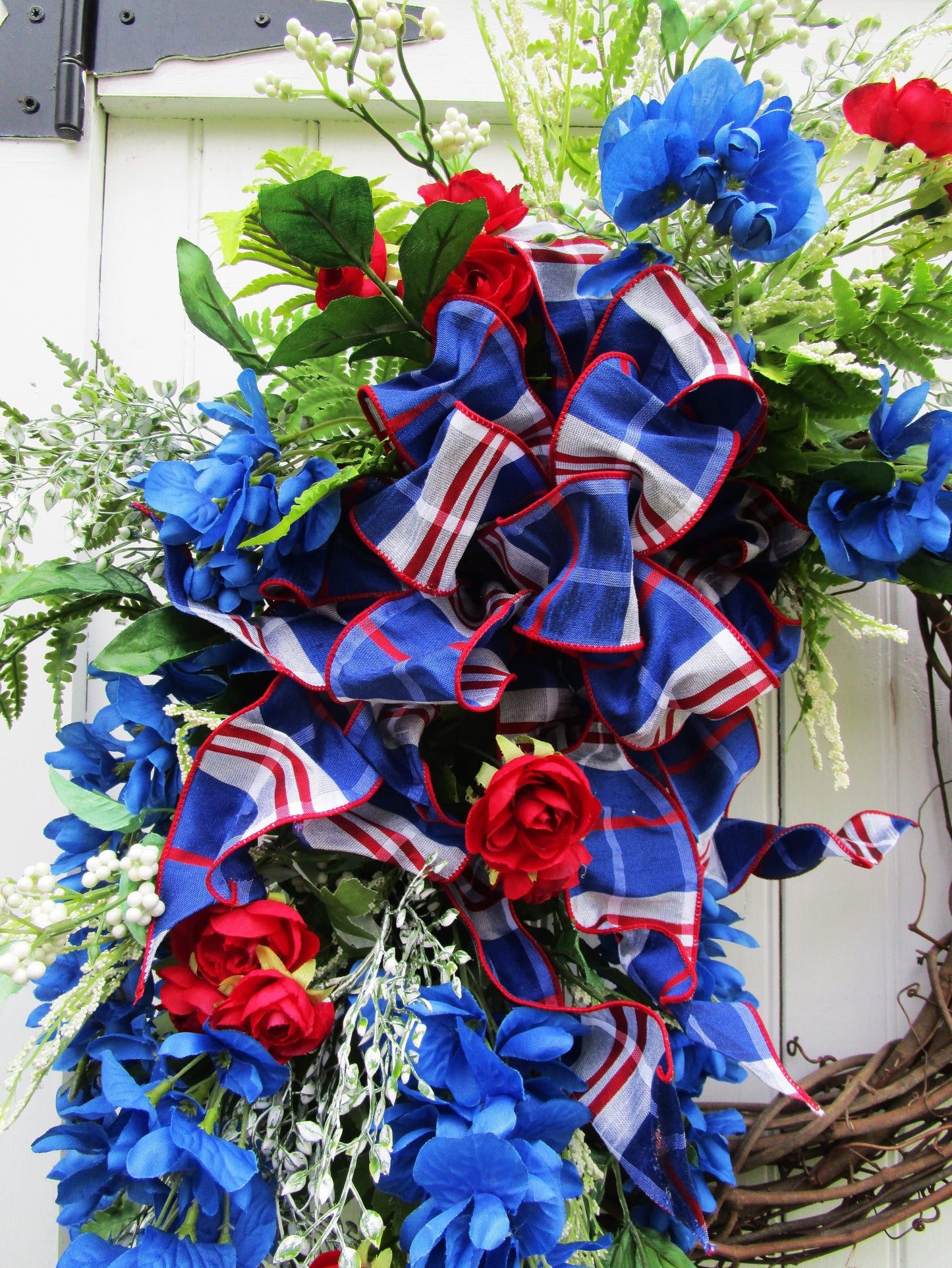 Patriotic Summer Garden Wreath