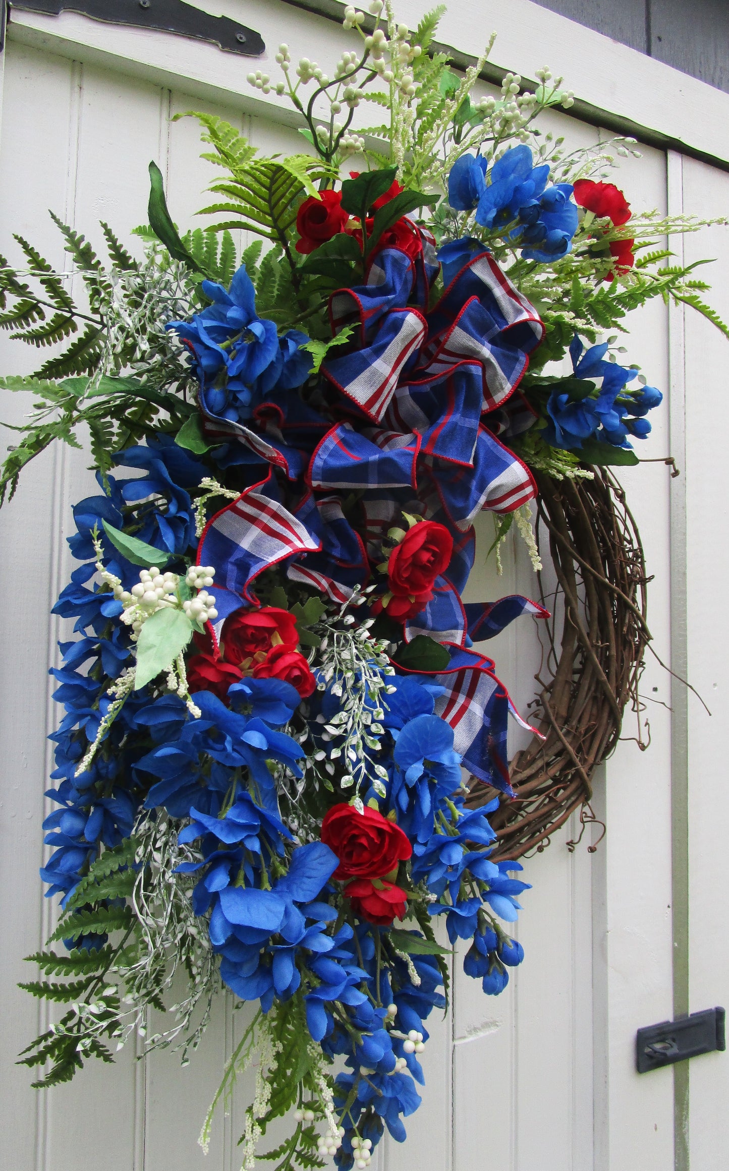 Patriotic Summer Garden Wreath