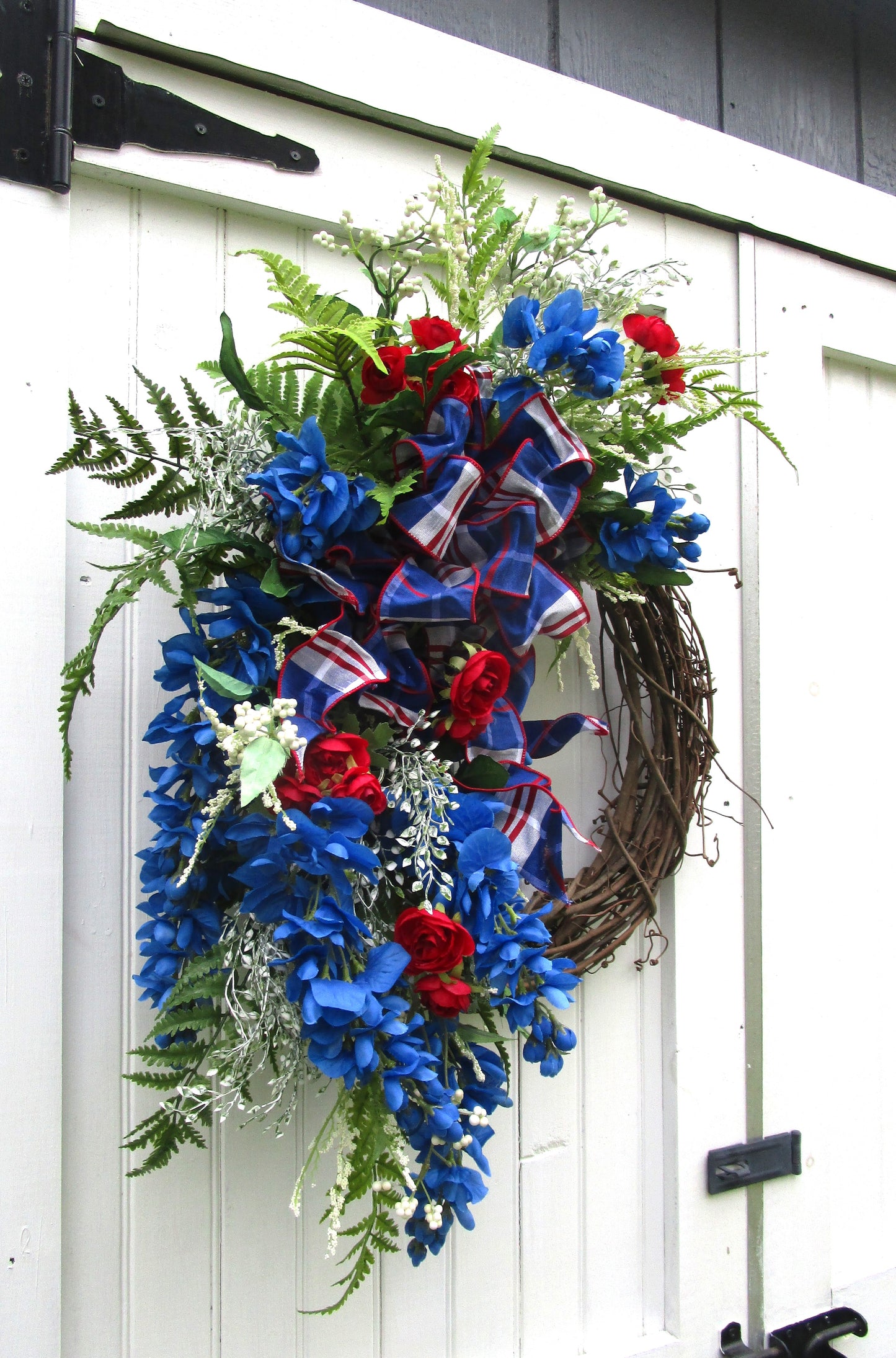 Patriotic Summer Garden Wreath