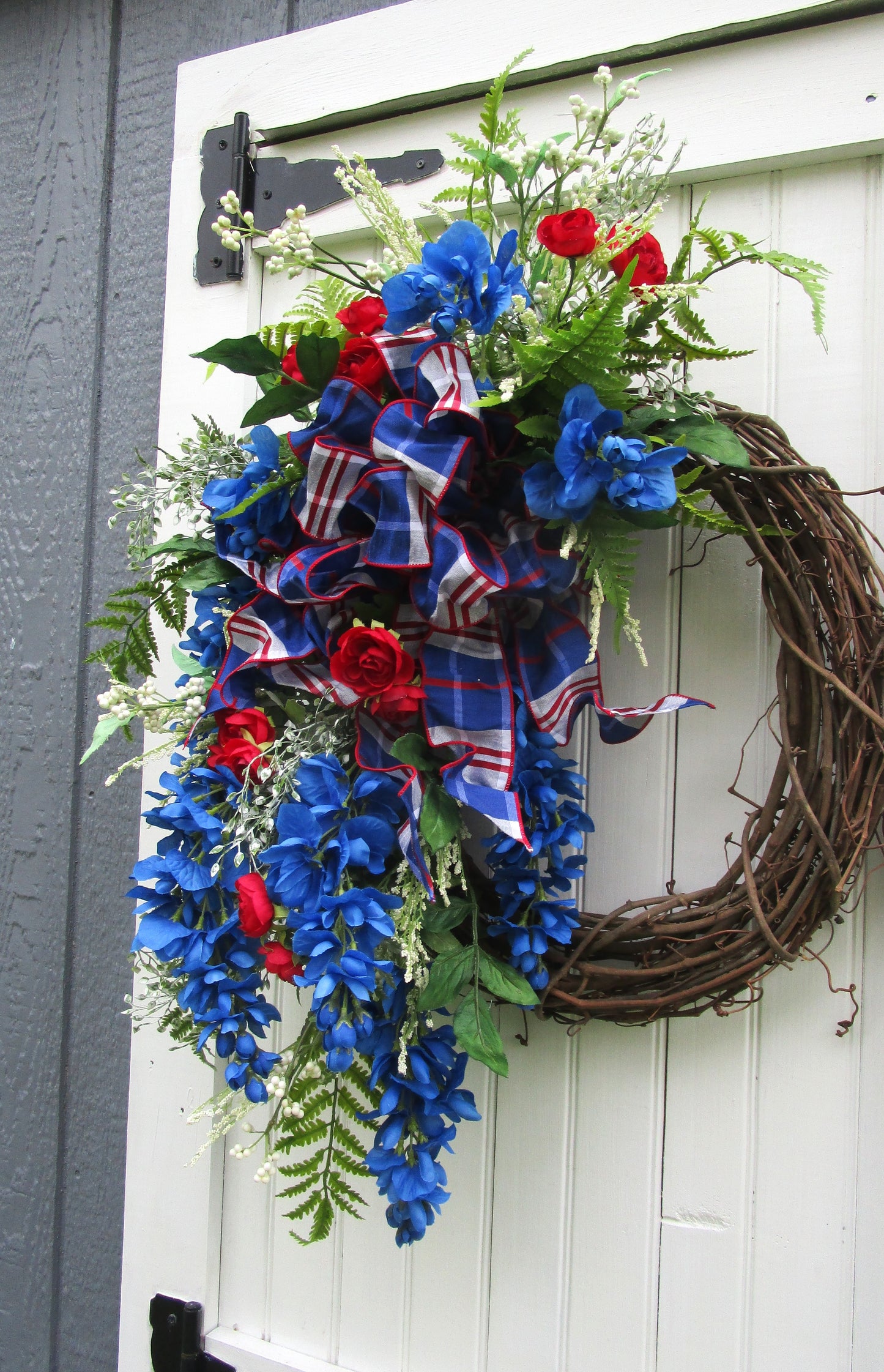 Patriotic Summer Garden Wreath