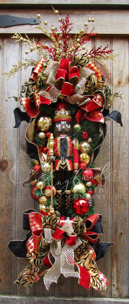 Regal Nutcracker Holiday Swag