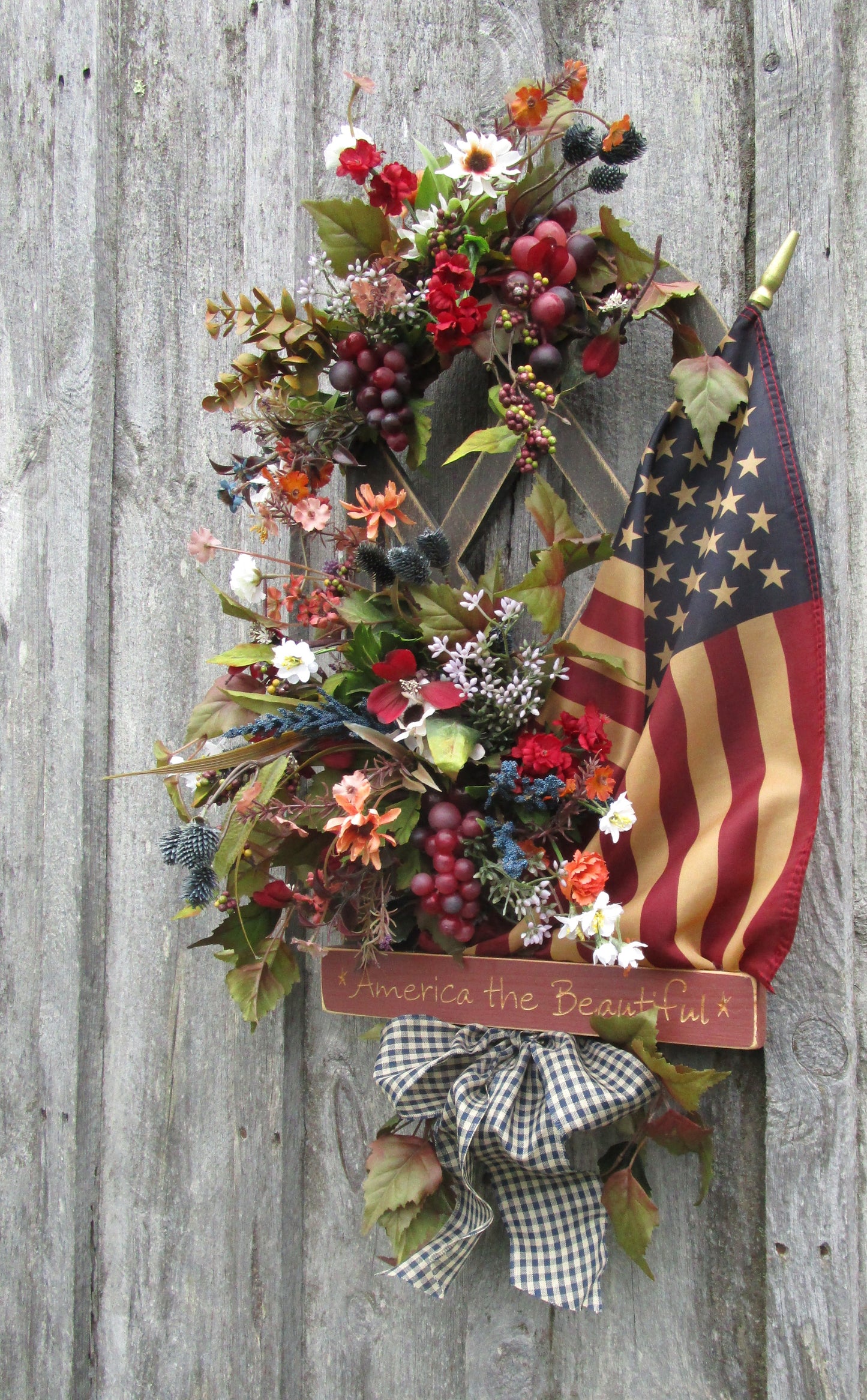 "America the Beautiful" Patriotic Wreath