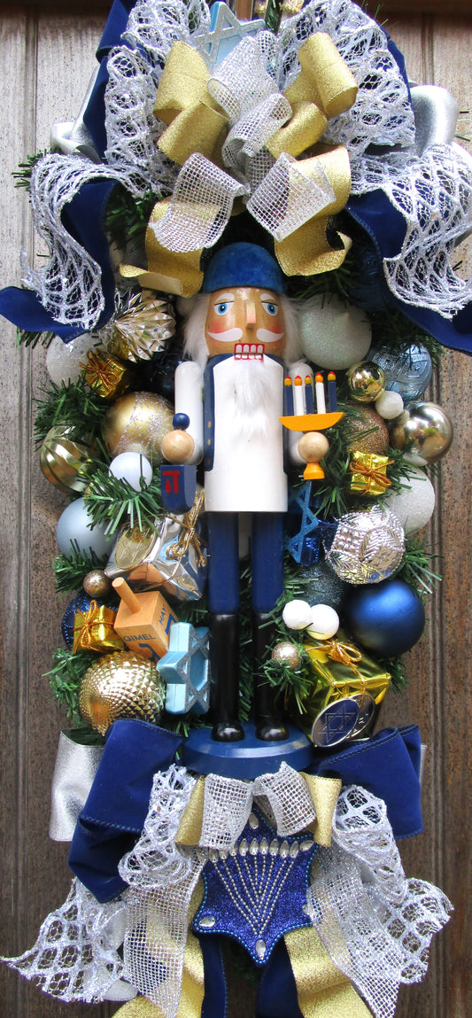 Hanukkah Nutcracker Swag