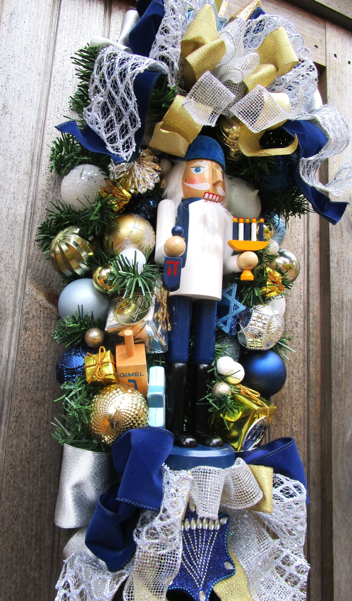 Hanukkah Nutcracker Swag