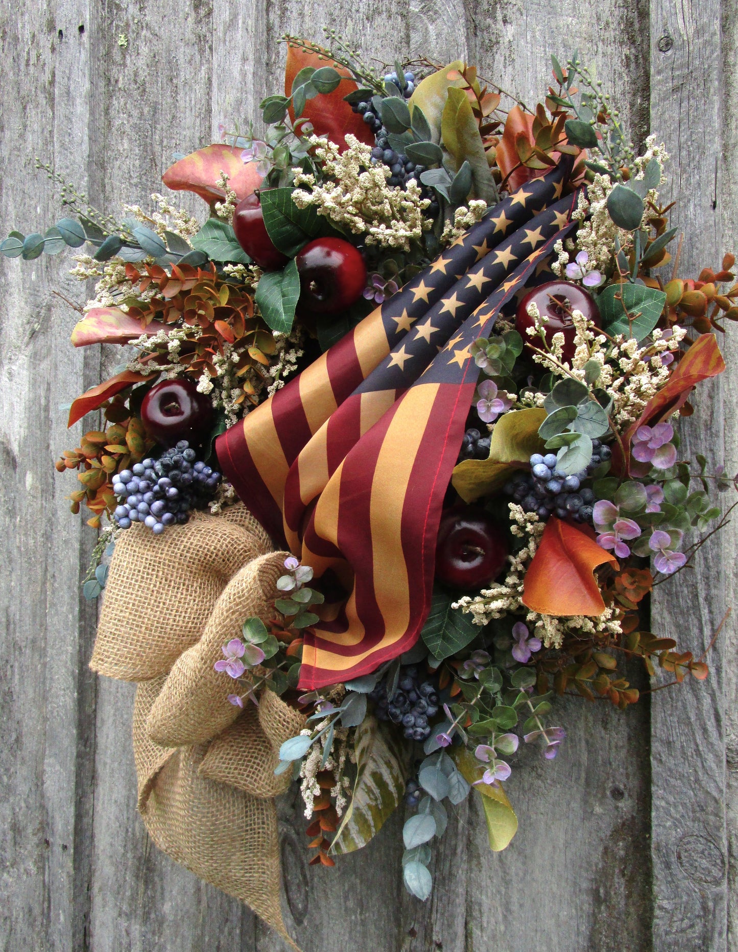 Commonwealth Wreath with Tea Stained Flags