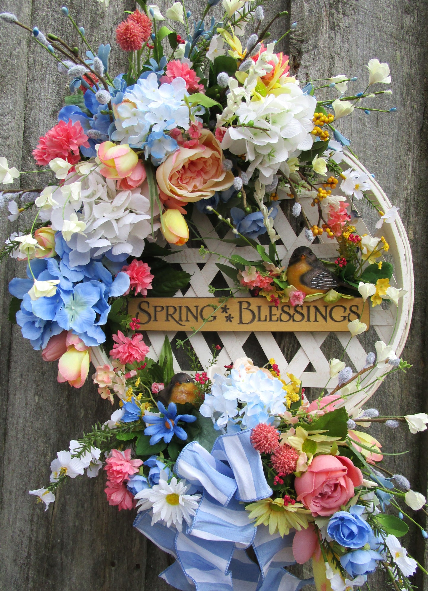 Spring Blessings Garden Wreath