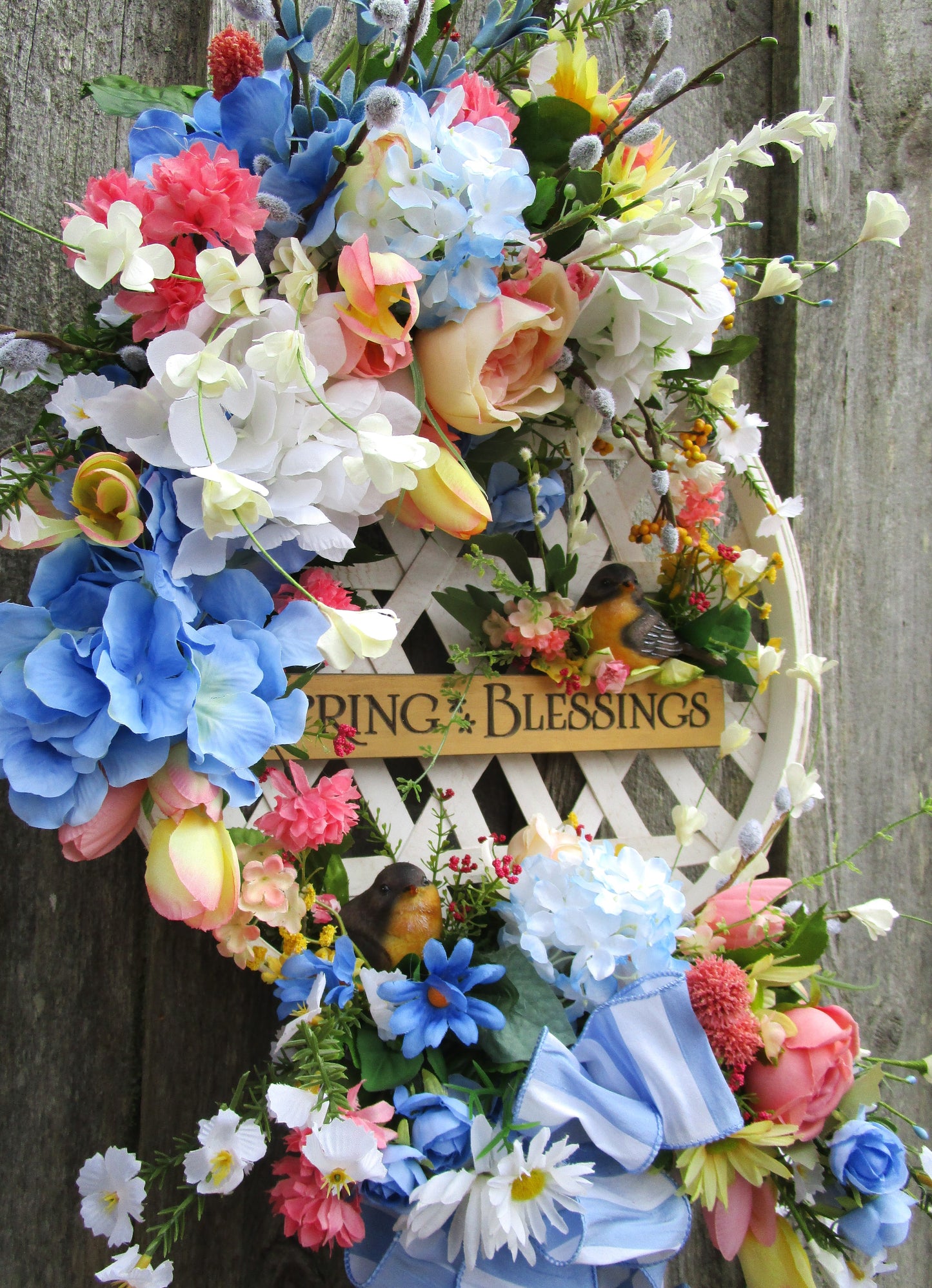 Spring Blessings Garden Wreath