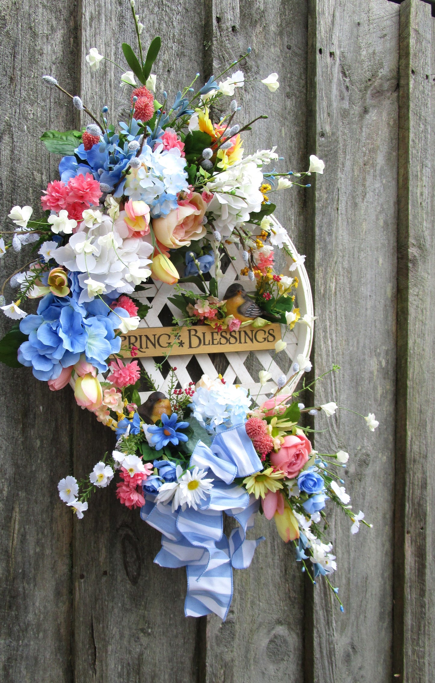 Spring Blessings Garden Wreath