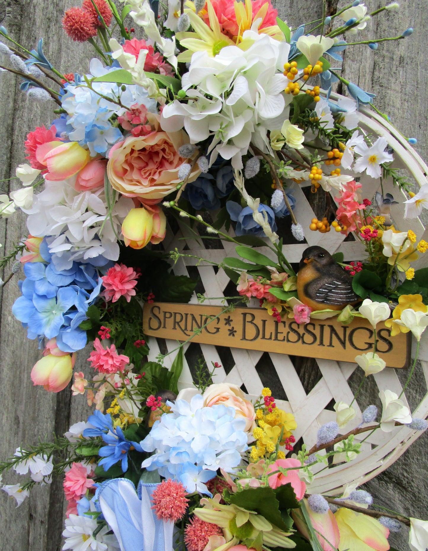 Spring Blessings Garden Wreath