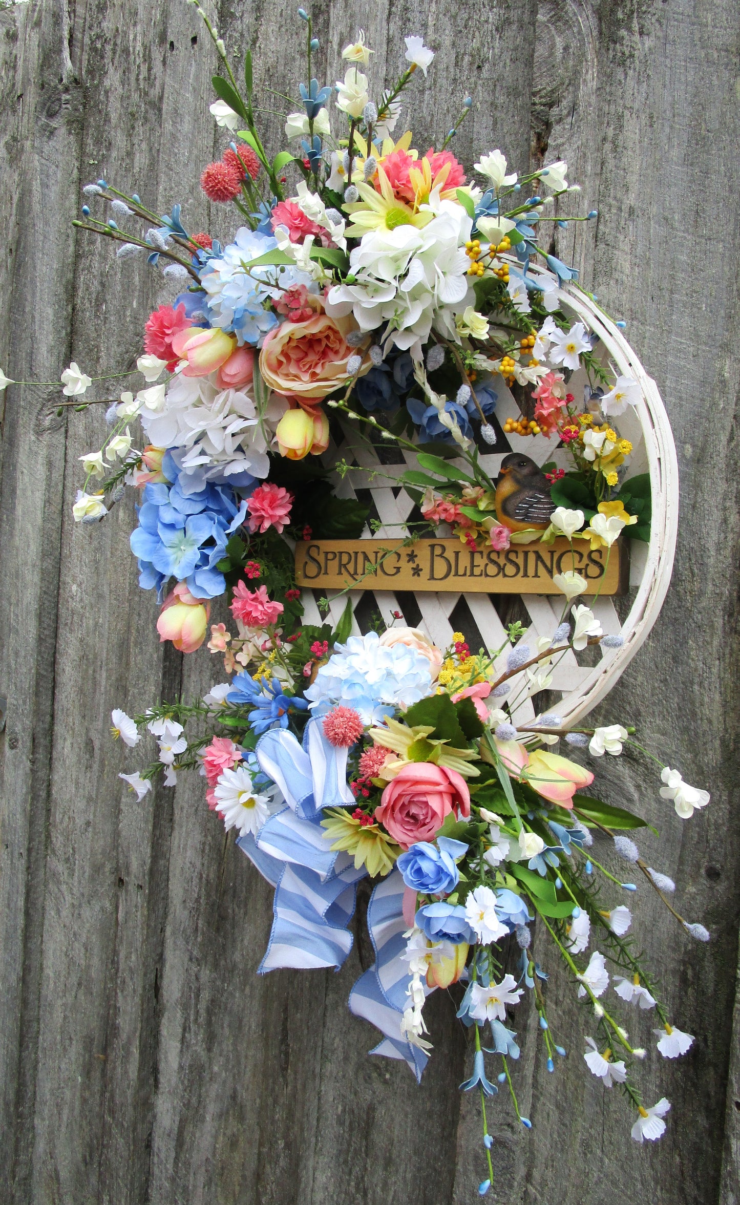 Spring Blessings Garden Wreath