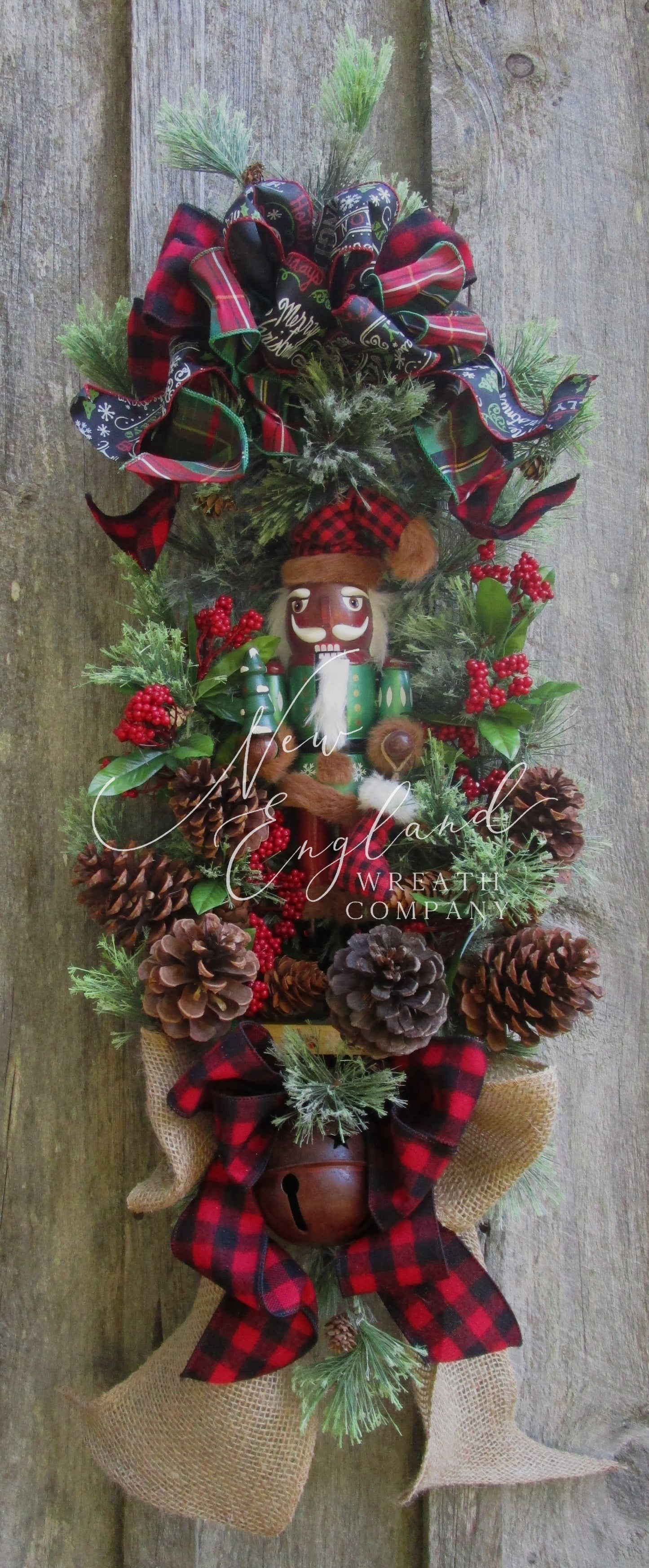 Woodland Santa Nutcracker with Sleigh Bell