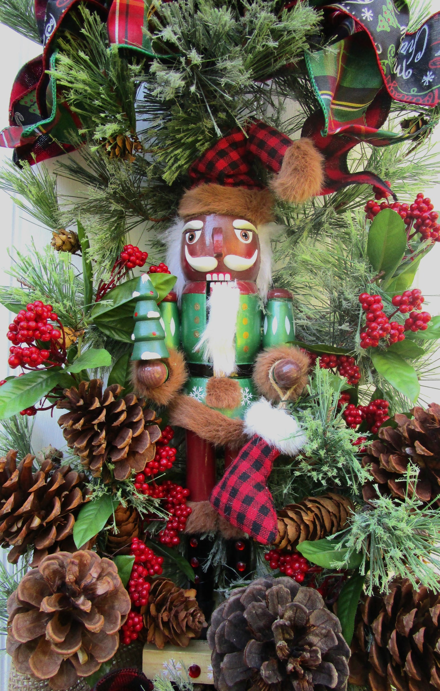 Woodland Santa Nutcracker with Sleigh Bell