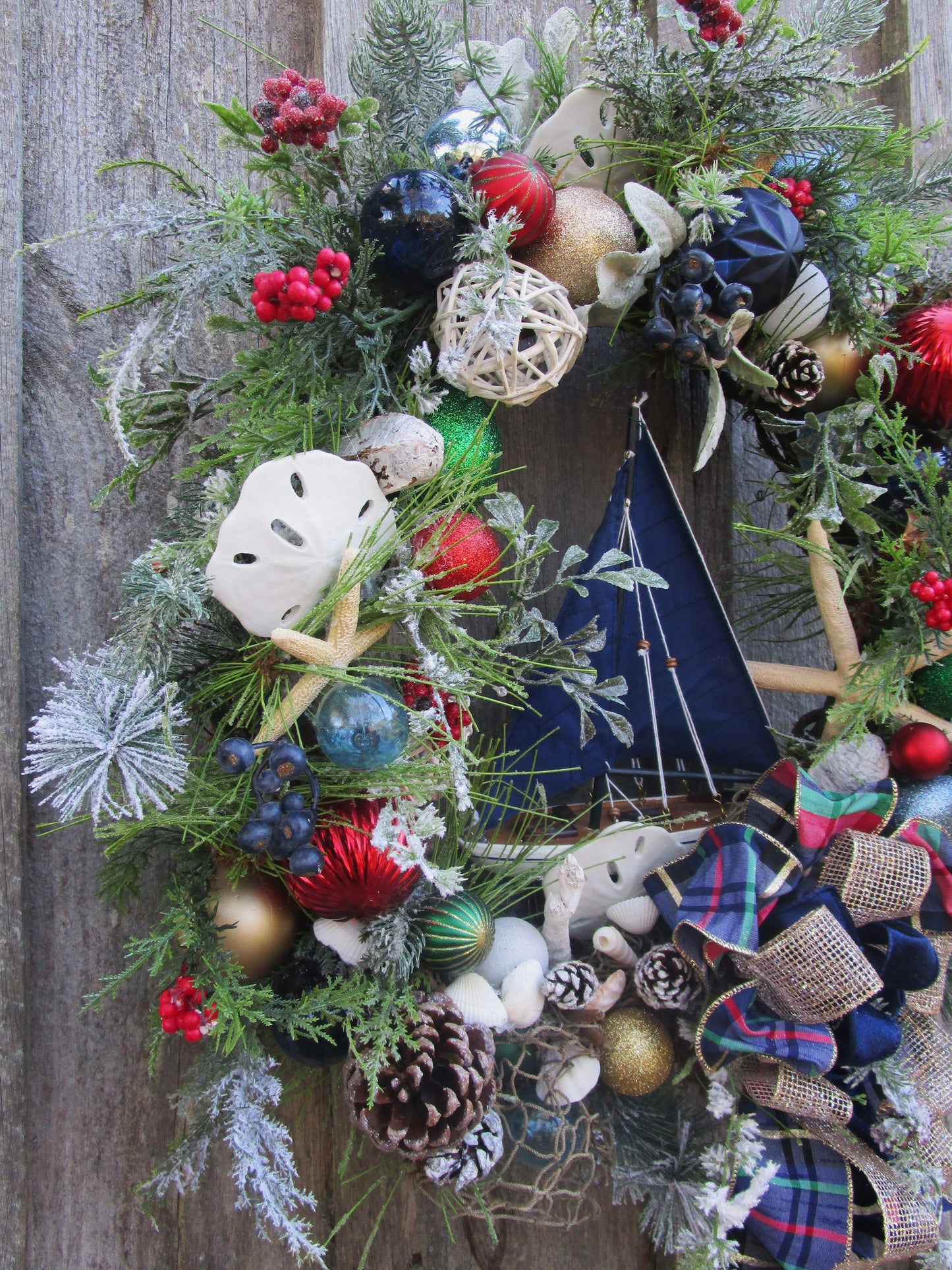 Gloucester Holiday Sailboat Wreath